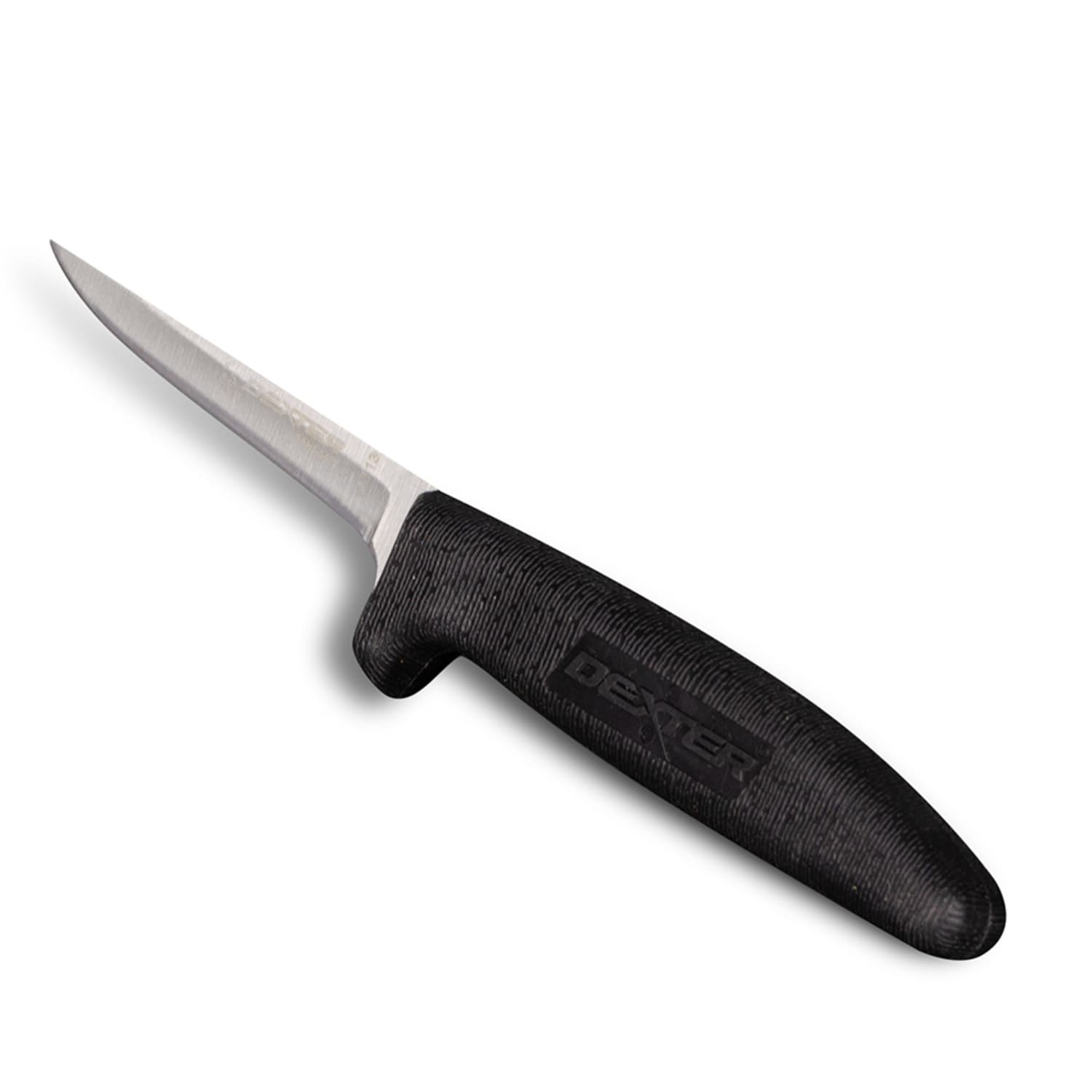 Dexter Russell P153HG 3 1/4 Vent Knife w/ Soft Black Rubber Handle, Carbon Steel, High-Carbon Steel Blade