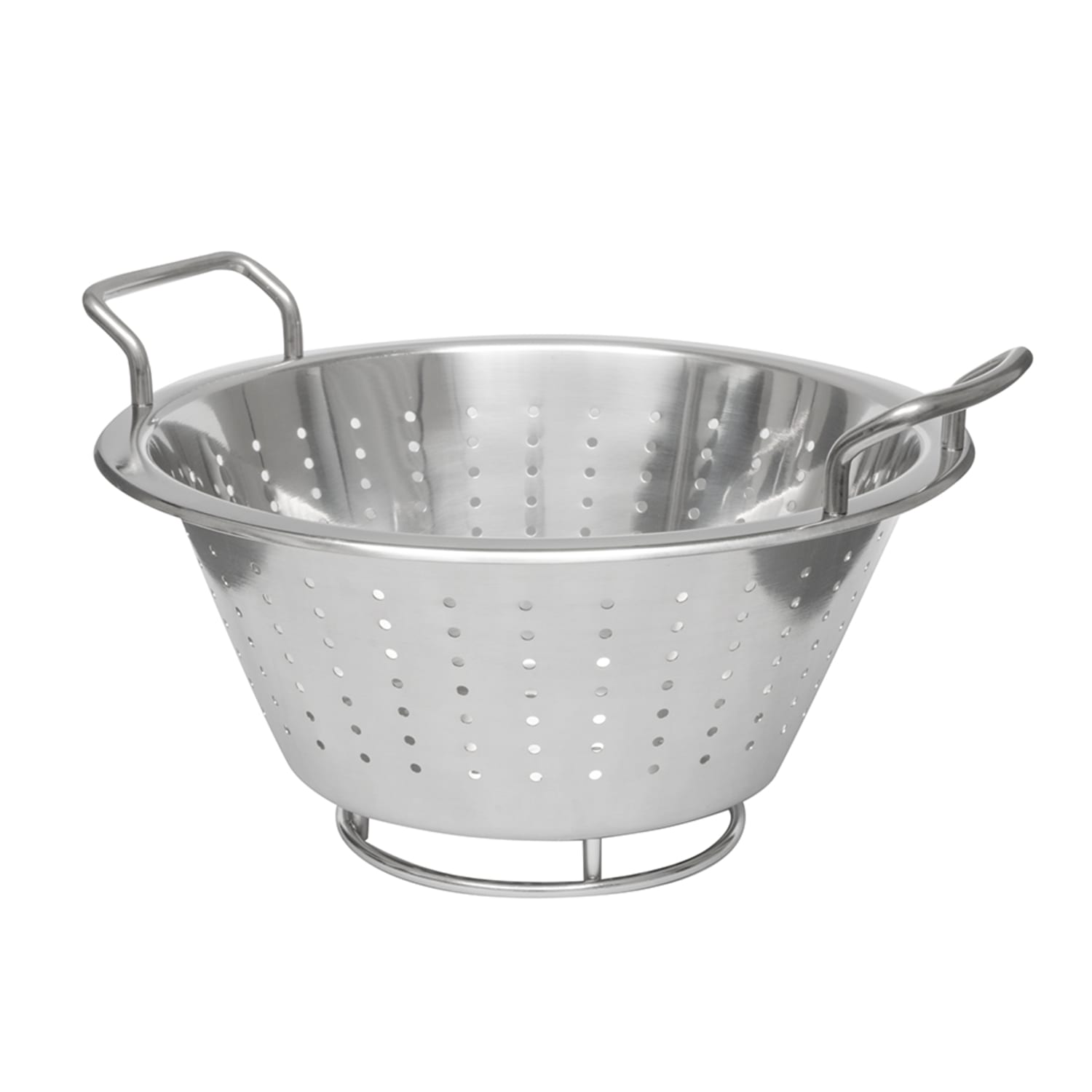 Matfer Bourgeat 713828 5 3/8 qt Colander w/ 11 Bowl Diameter, Stainless Steel