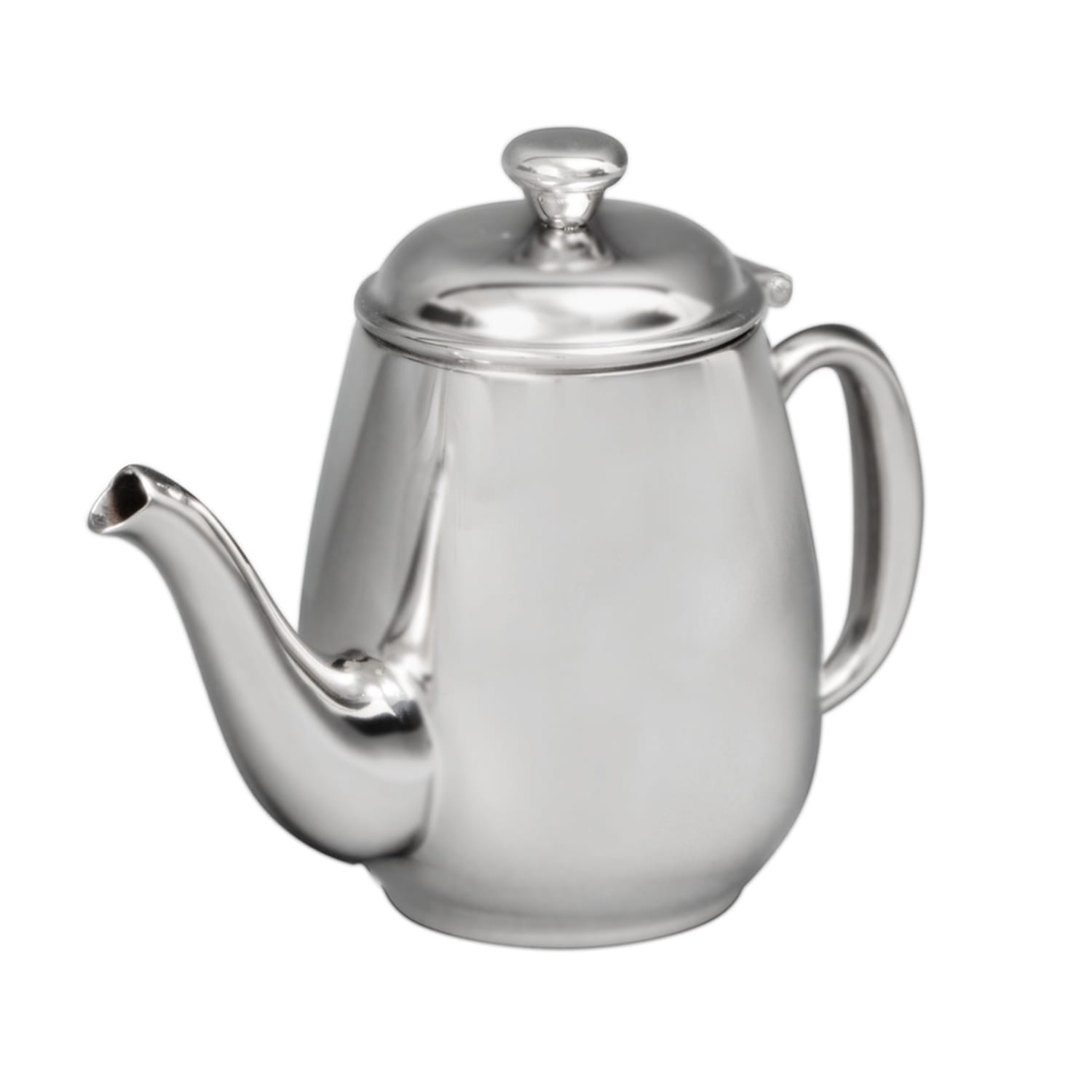Vollrath 46593 12 oz Coffee Server - Gooseneck, Hollow Handle, Mirror-Finish Stainless, Silver