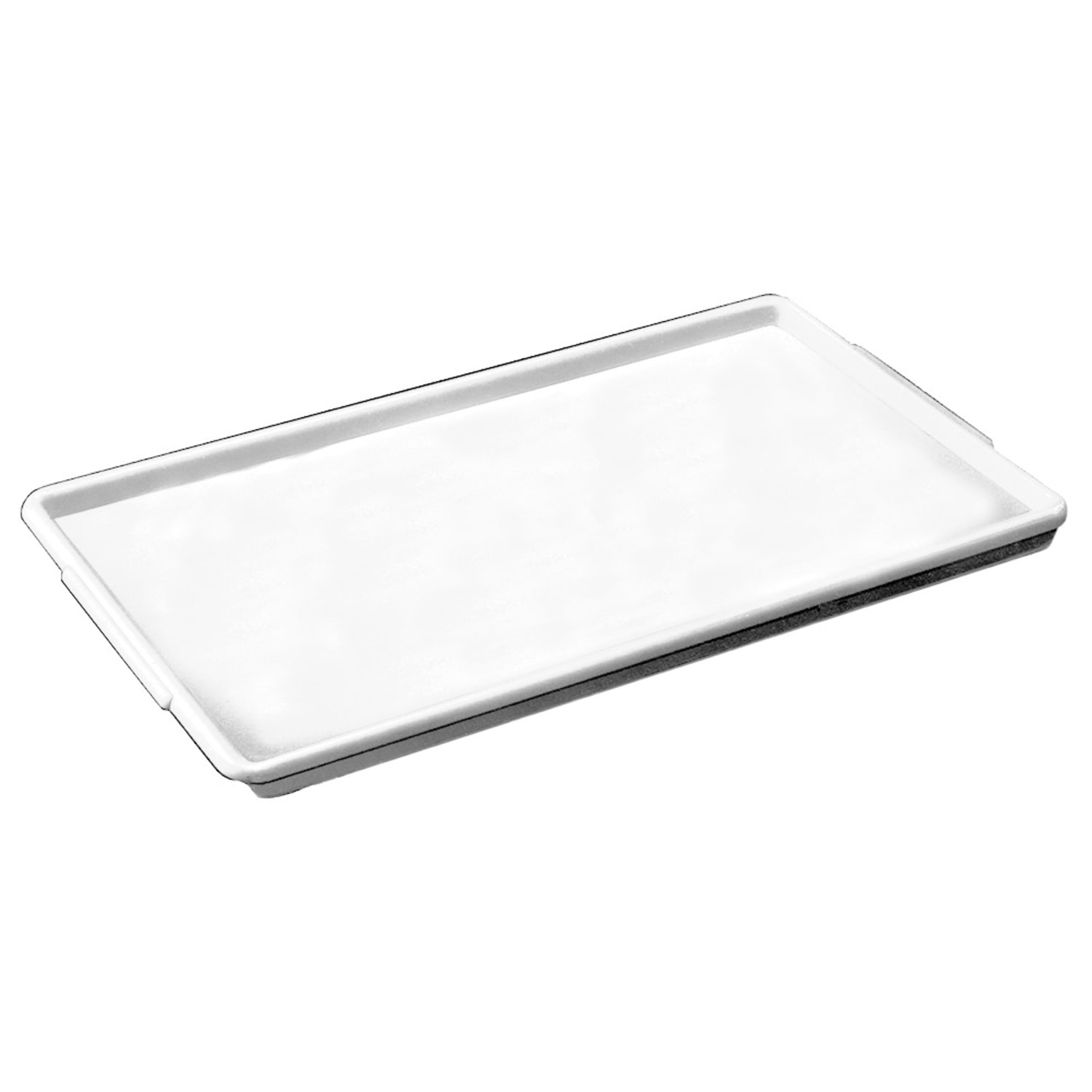 Channel P1030-W Plastic Platter, 10 1/2 x 30, Styrene Plastic, White, 1 Dozen