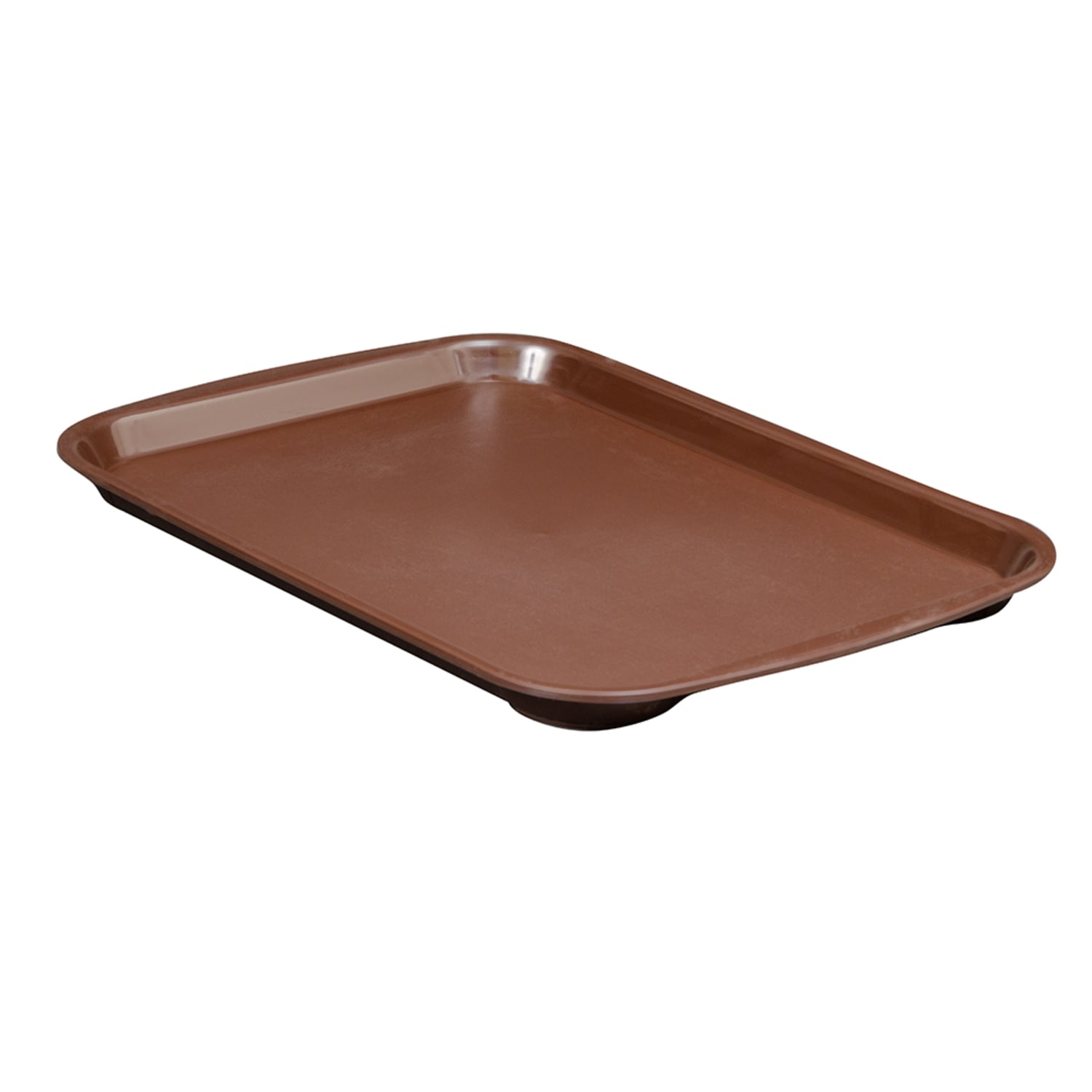Vollrath 1014-01 Plastic Fast Food Tray - 14 3/10 L x 10 3/5 W, Brown, Pack of 24