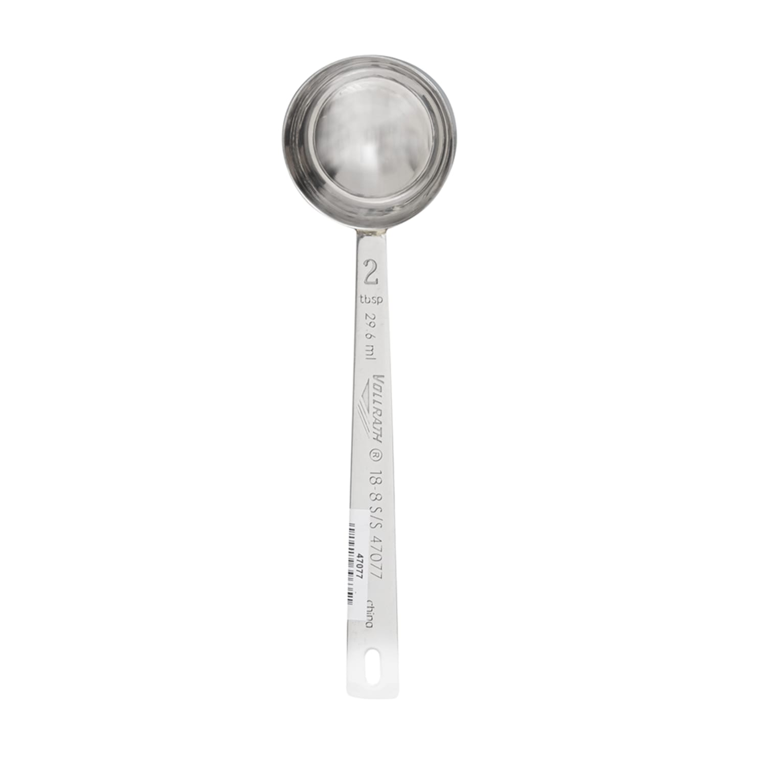 Vollrath 47077 2 tbsp Round Measuring Spoon - 6 3/4 Long, Stainless Steel, 6"", Pack of 24