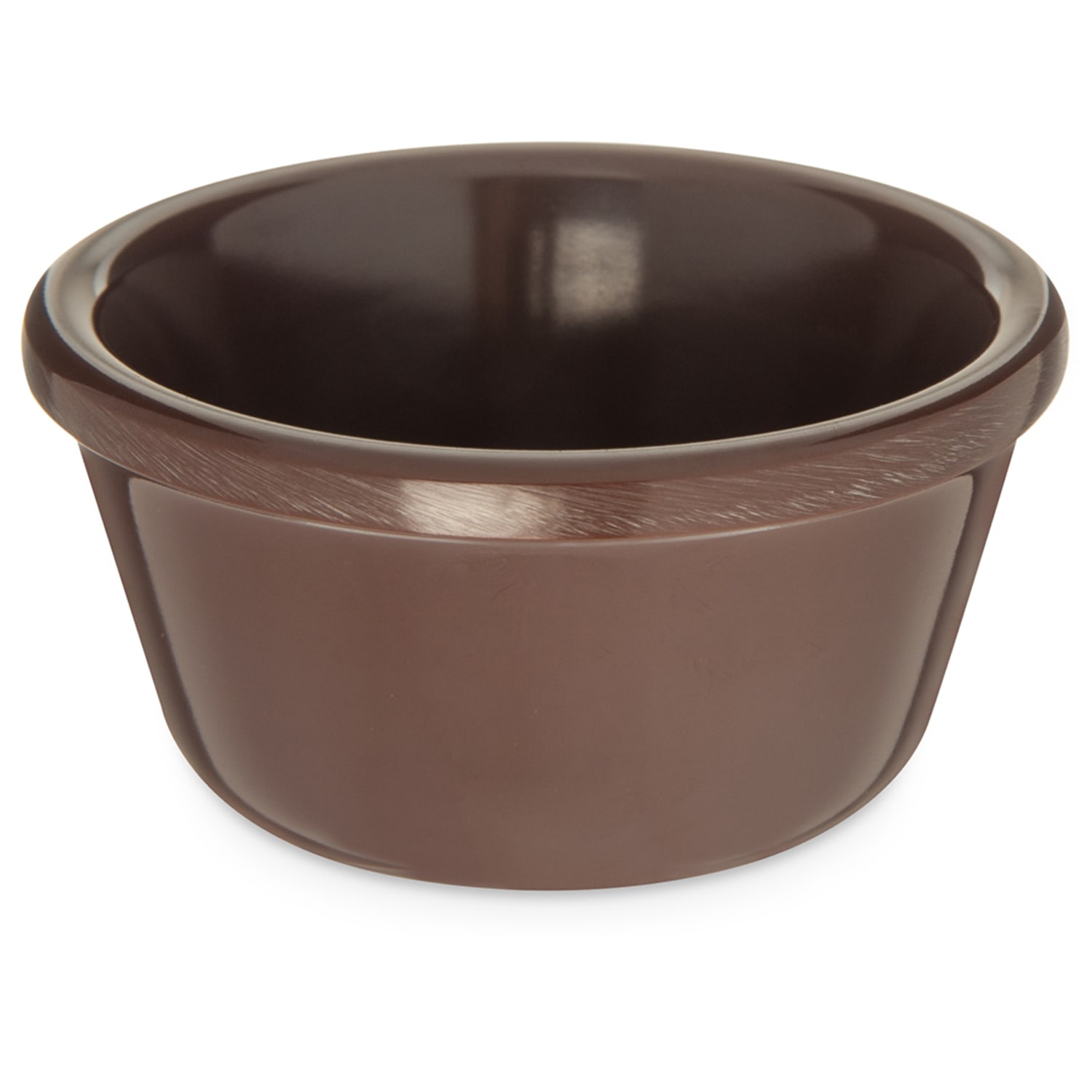Carlisle S28069 3 oz Melamine Ramekin, Chocolate, Brown, 4 Dozen