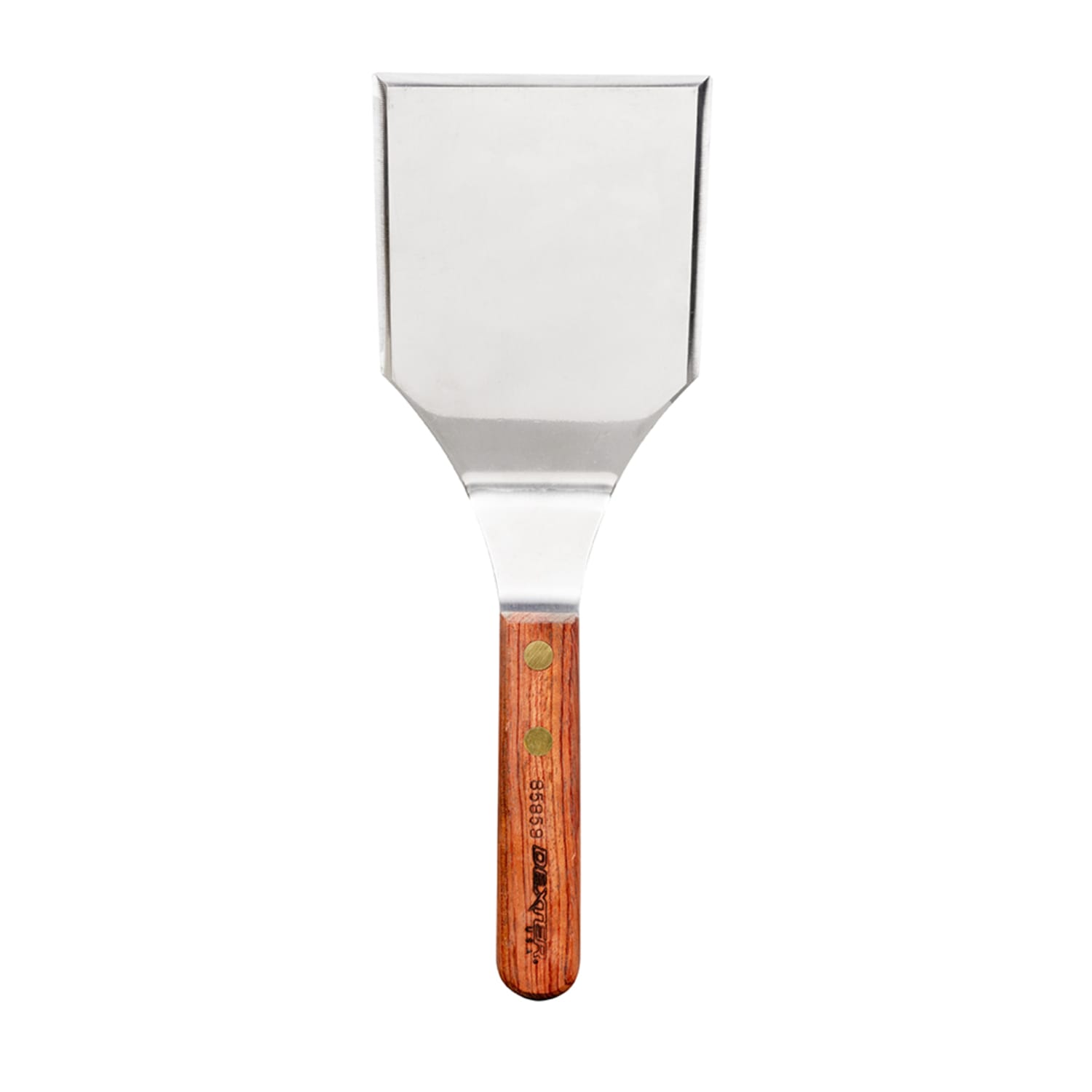 Dexter Russell 85859 5x4 Hamburger Turner w/ Rosewood Handle, Stainless Steel, Traditional, 5"" x 4"", Silver