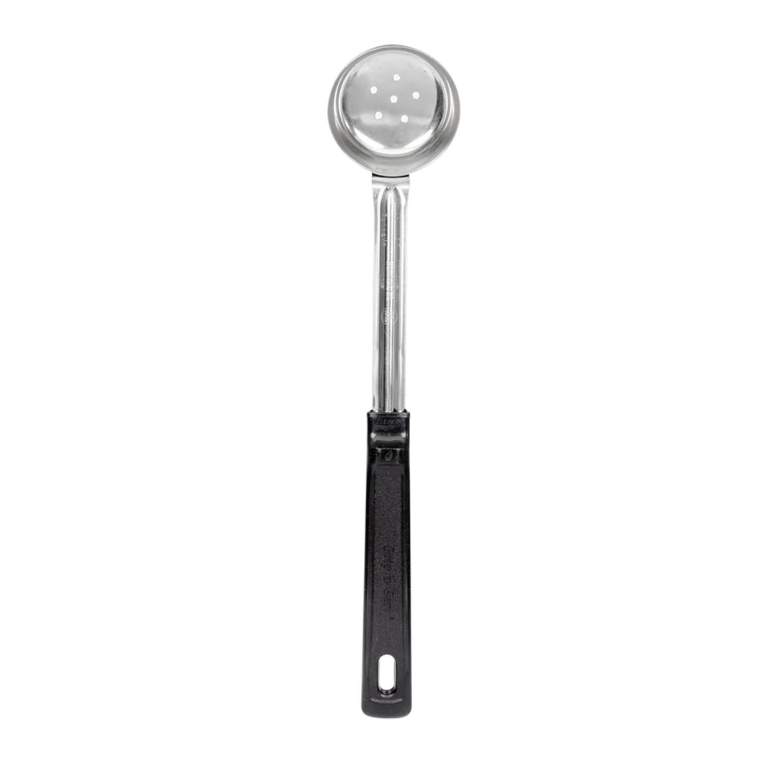 Vollrath 61155 2 oz Perforated Spoodle - Black Plastic Handle, Stainless, 12-1/2""