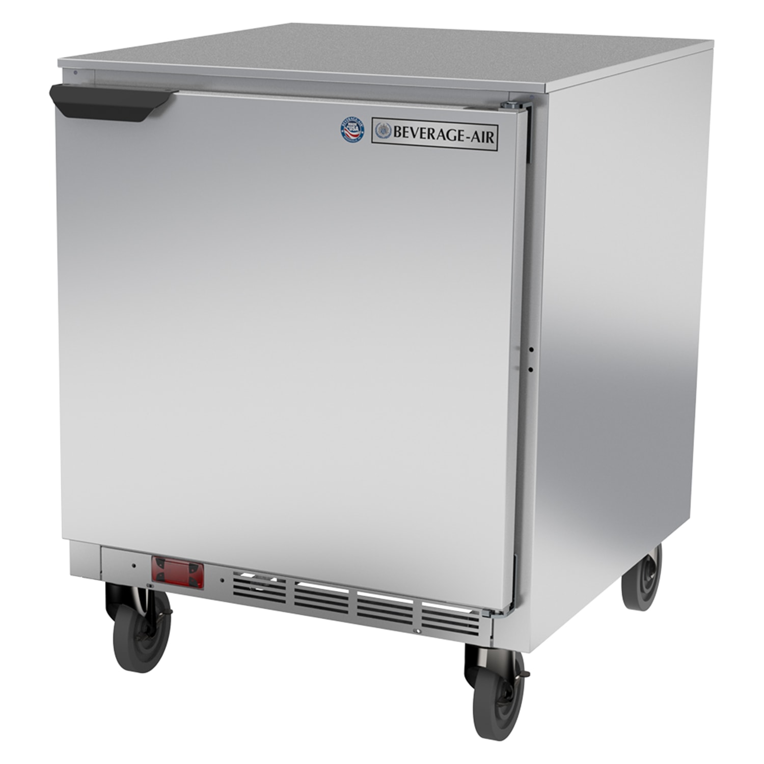 Beverage-Air UCR27AHC 27 W Undercounter Refrigerator w/ 1 Solid Doors, 115v, 5.97 cu. ft., Automatic Defrost, Silver