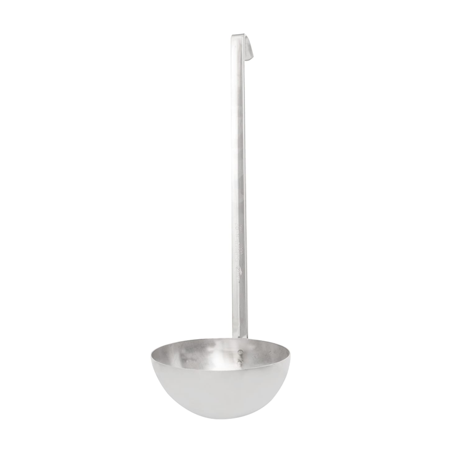 Vollrath 58480 8 oz Soup Ladle - Stainless Steel, 8 Ounce, 12-5/8"" Hooked Handle, Silver