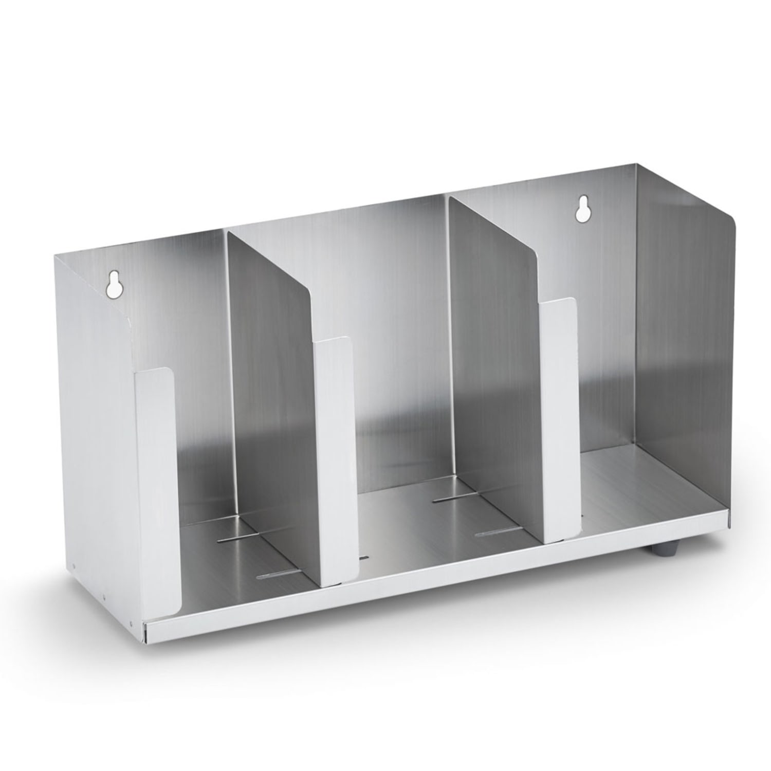 Vollrath CTL3 3 Section Adjustable Lid Organizer - 12 1/2 x 5 x 8, Stainless Steel