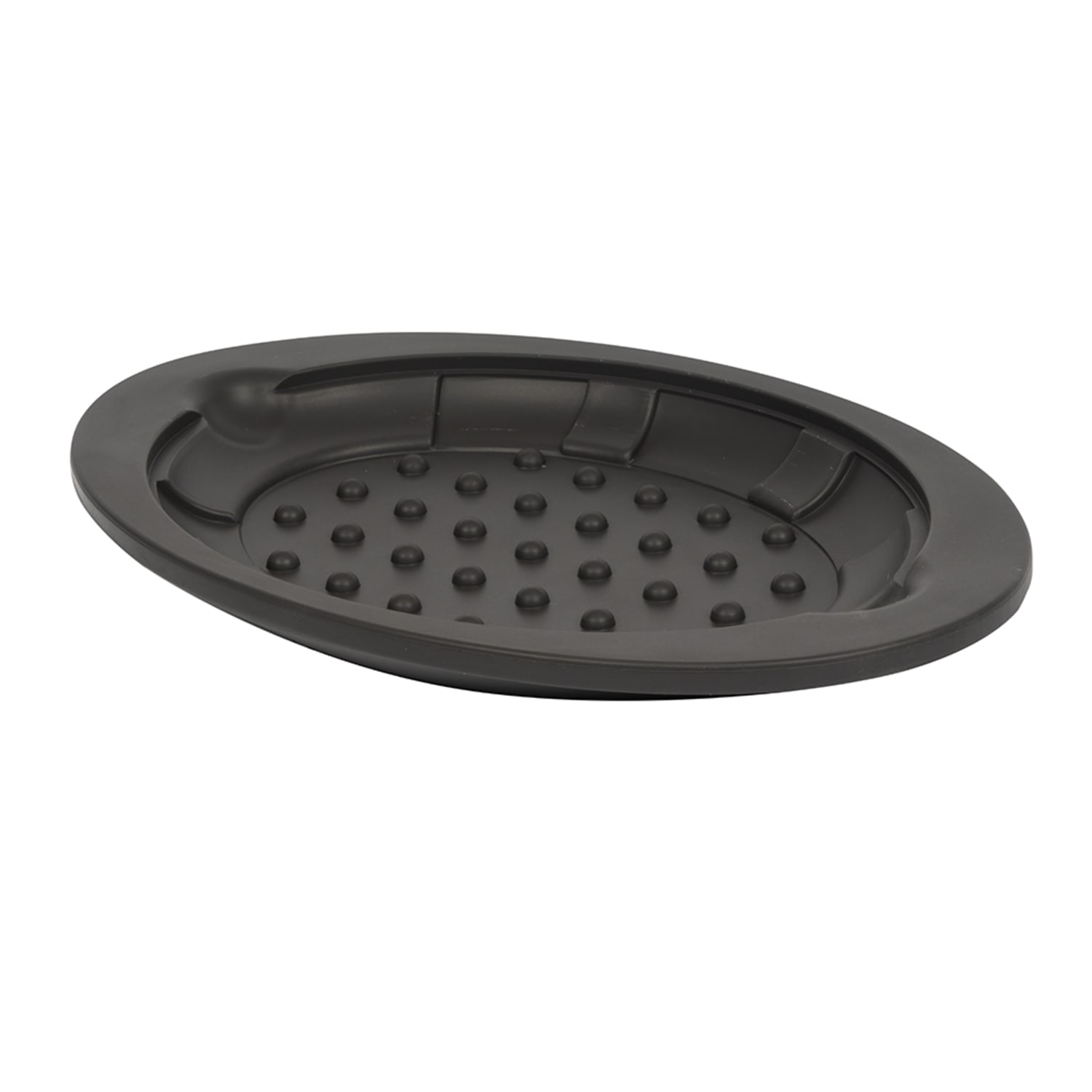 Lodge USO11 Oval Non-Slip Silicone Underliner, Black, 1 in