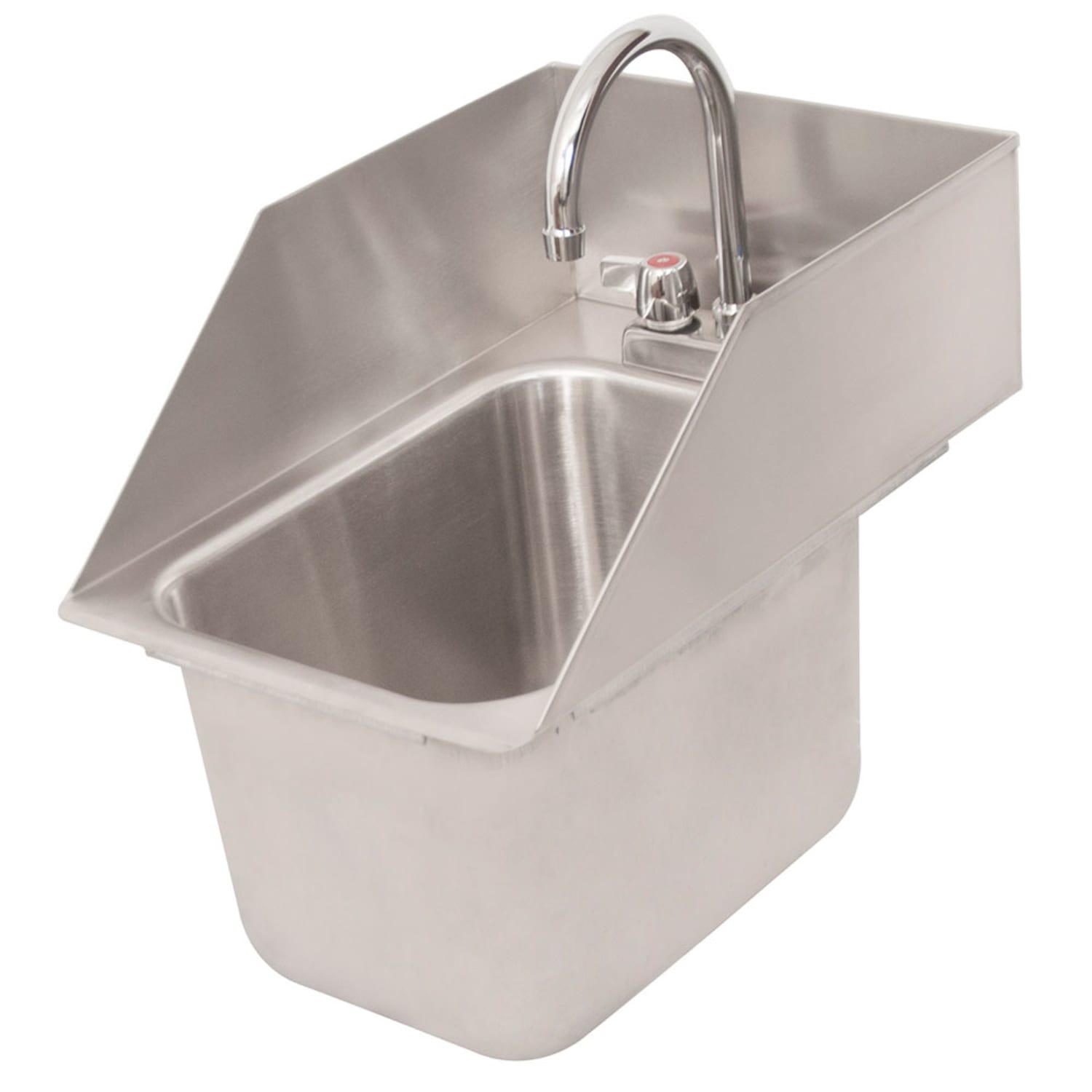 BK Resources DDI-10141024S-P-G 1 Compartment Drop-in Sink - 10 x 14, Drain Included, Stainless Steel