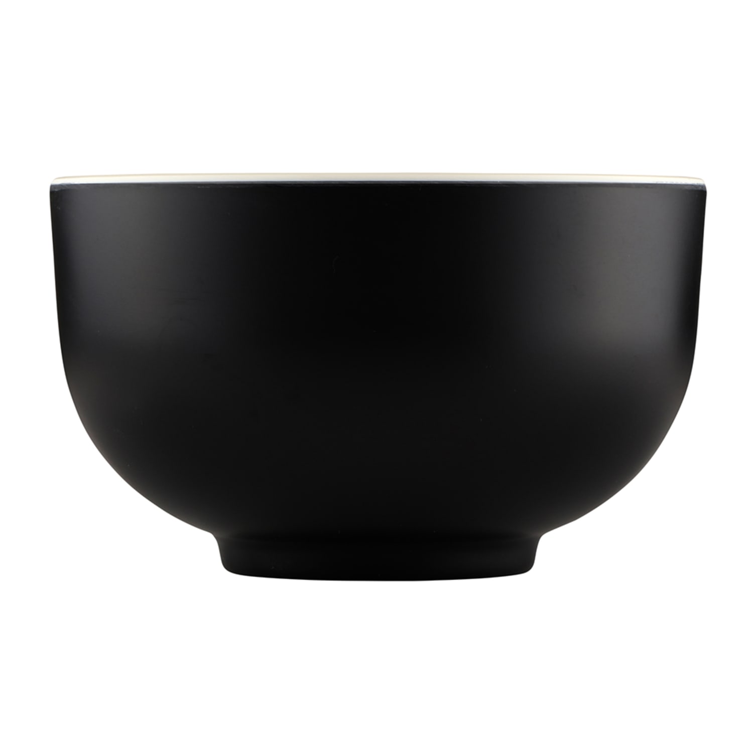 Elite Global Solutions JW4432T-ES 24 oz Round Melamine Bowl, Ebony/Sand, Sand Brown/Ebony Black, 5 1/4"" x 3"", Case of 6