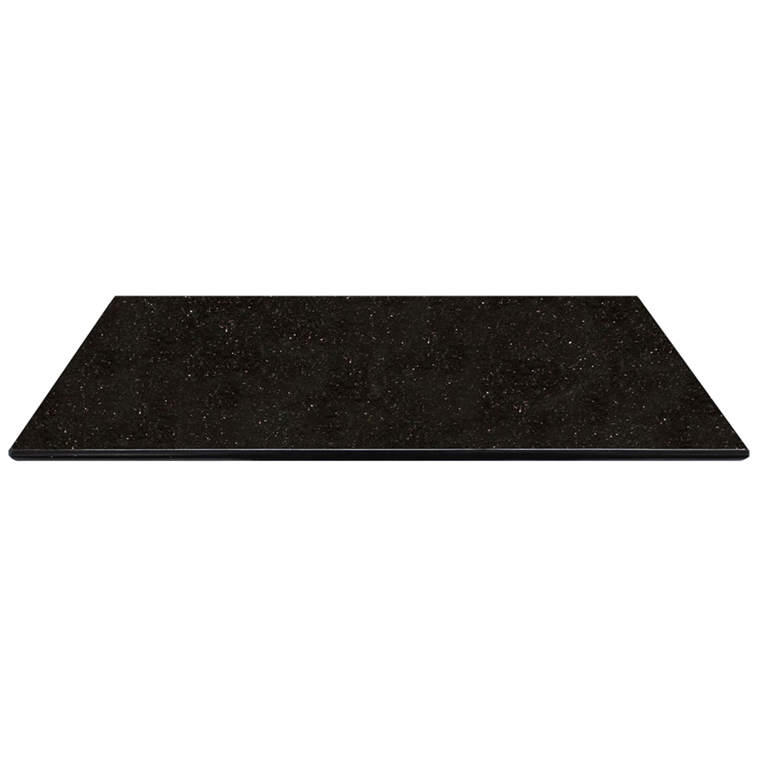 Art Marble G206 30X72 30 x 72 Rectangular Granite Table Top - Indoor/Outdoor, Black Galaxy