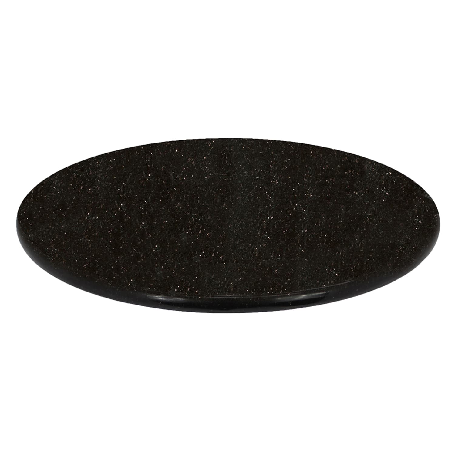 Art Marble G206 30 RD 30 Round Granite Table Top - Indoor/Outdoor, Black Galaxy