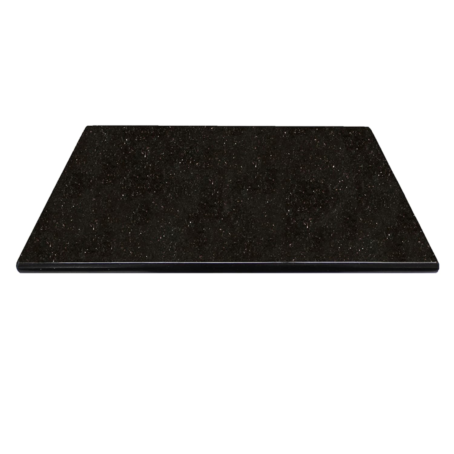 Art Marble G206 36X36 36 Square Granite Table Top - Indoor/Outdoor, Black Galaxy