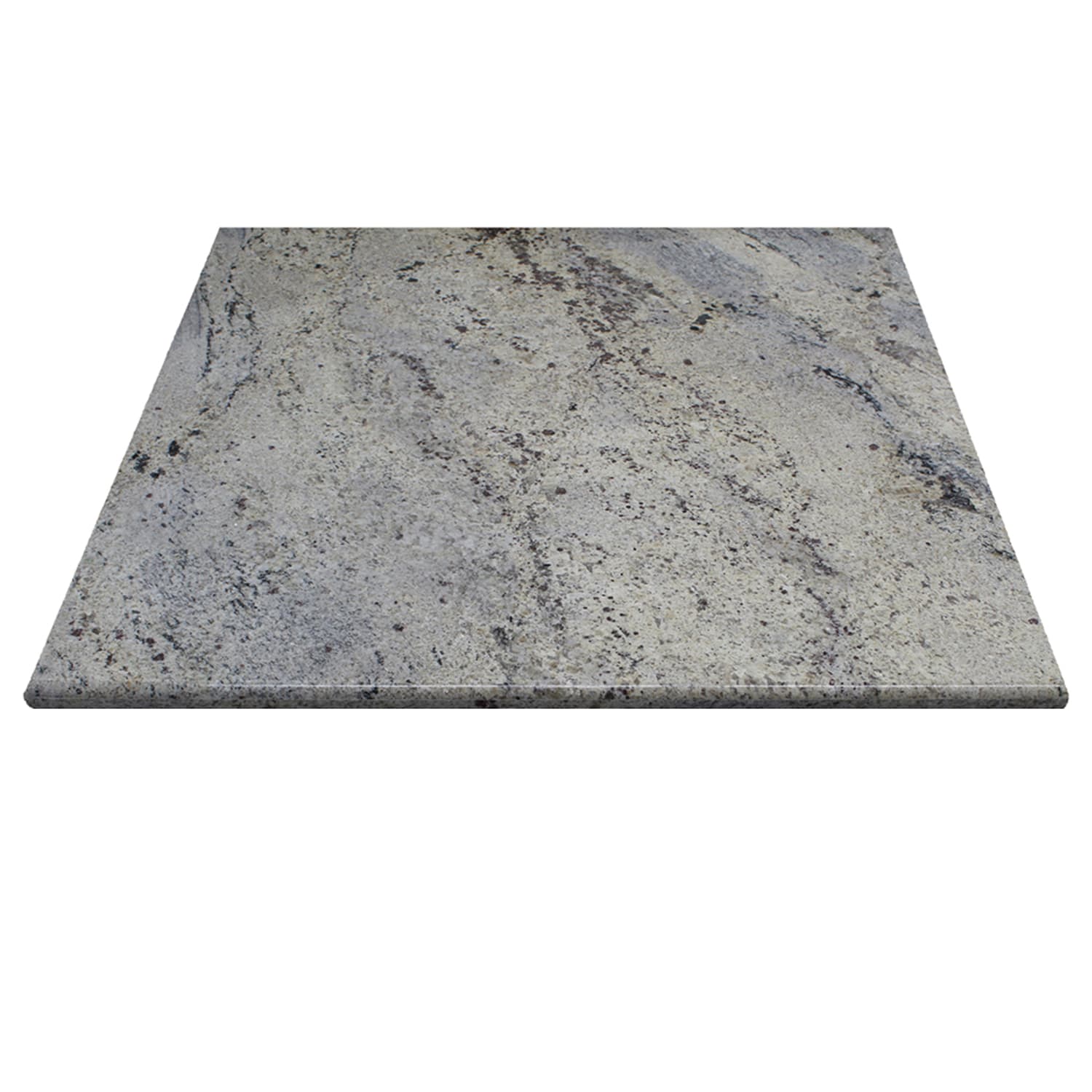 Art Marble G208 36X36 36 Square Granite Table Top - Indoor/Outdoor, Kashmir White, Multi-Colored