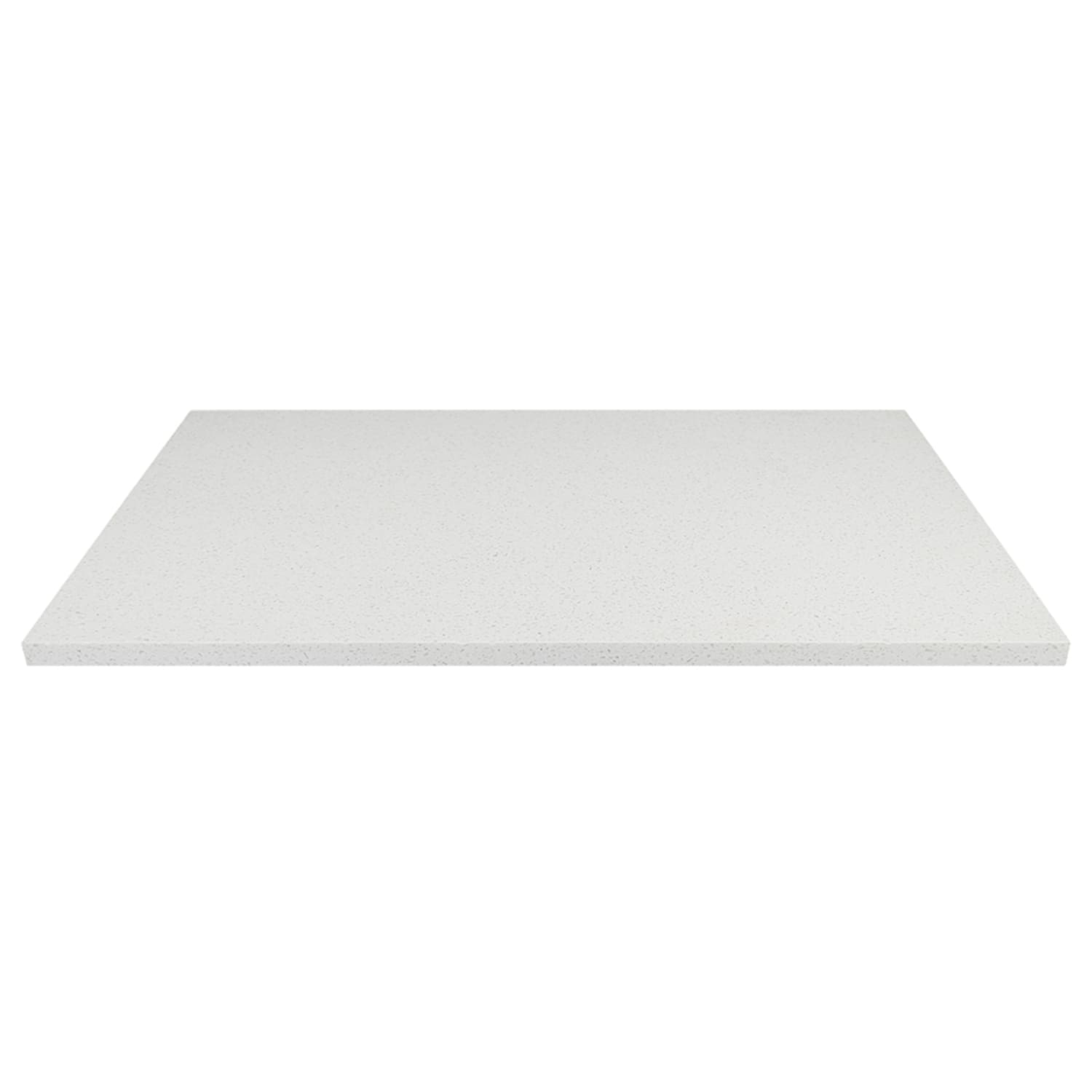 Art Marble Q403 30X72 30 x 72 Rectangular Quartz Table Top - Indoor/Outdoor, Snow White