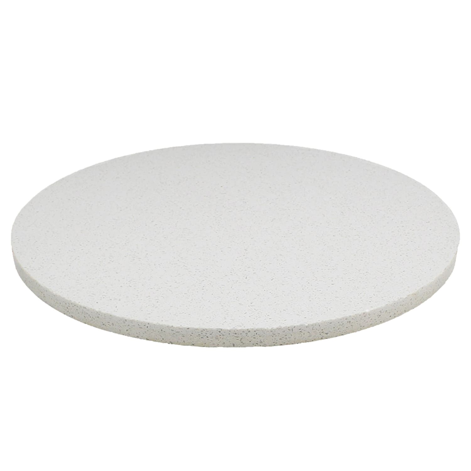 Art Marble Q403 30 RD 30 Round Quartz Table Top - Indoor/Outdoor, Snow White