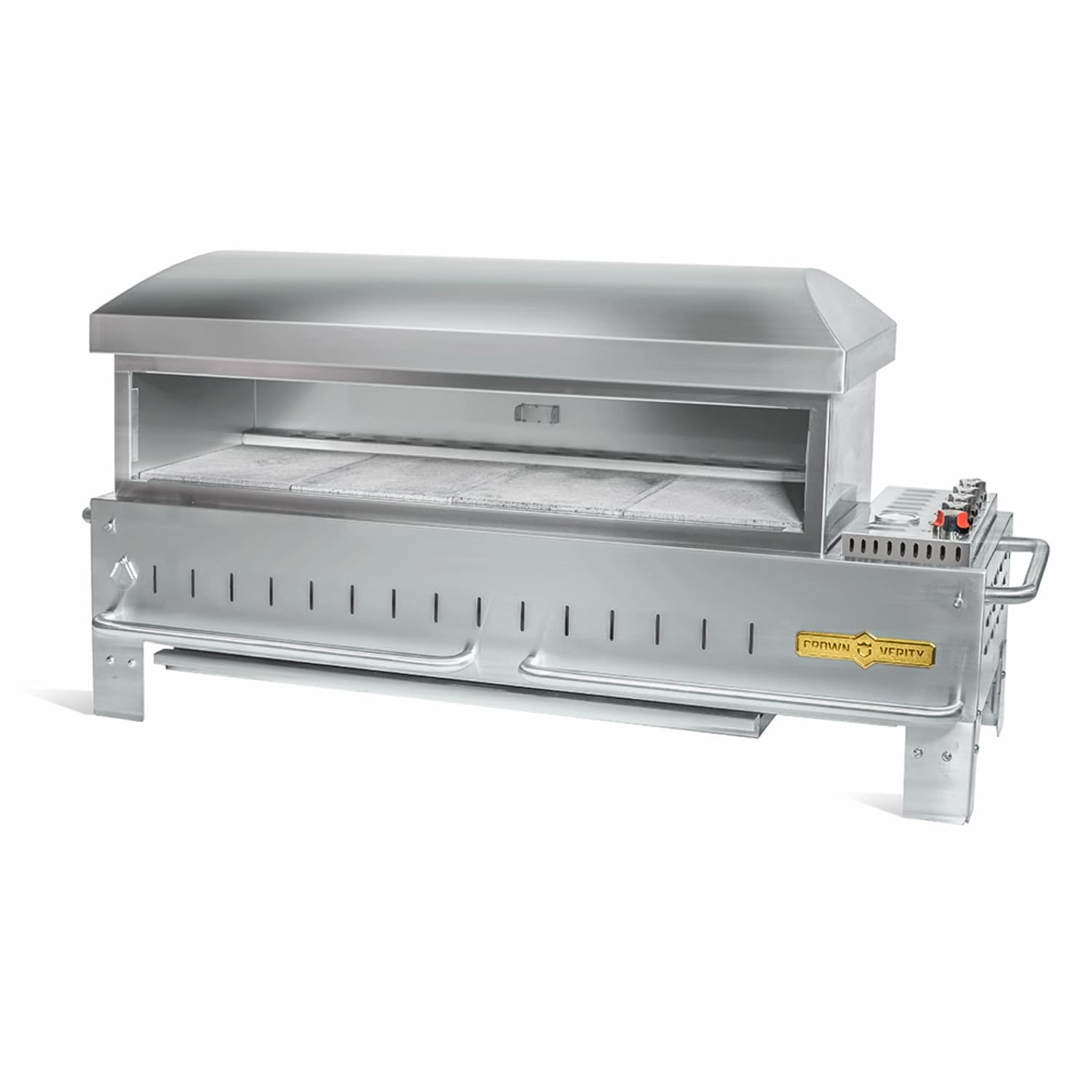 Crown Verity CV-PZ-48-TT Outdoor Pizza Deck Oven, Liquid Propane, Stainless Steel, Gas Type: LP
