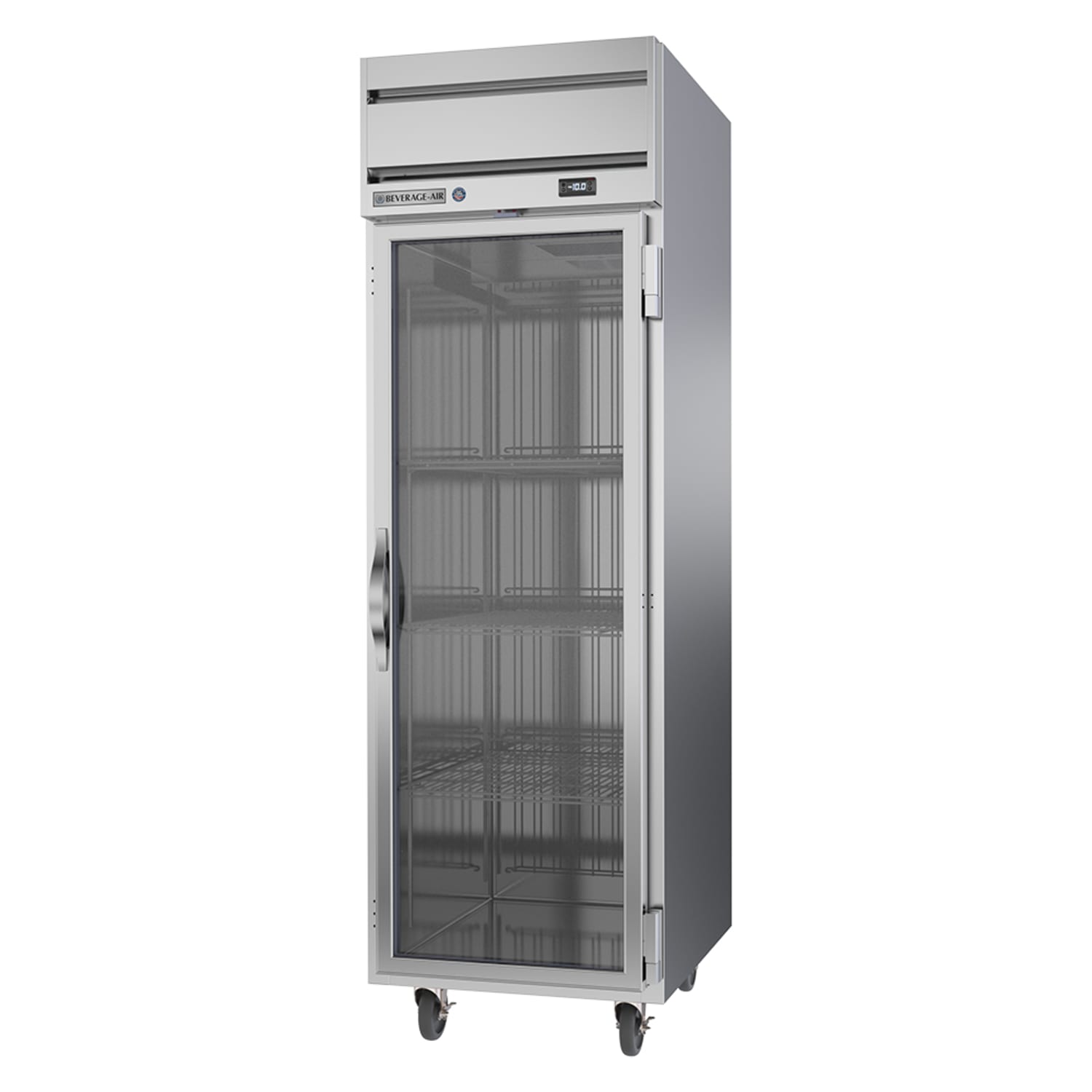 Beverage-Air HFPS1HC-1G 26 Horizon Series 1 Section Reach In Freezer, 1 Right Hinge Glass Door, 115v, Stainless Steel