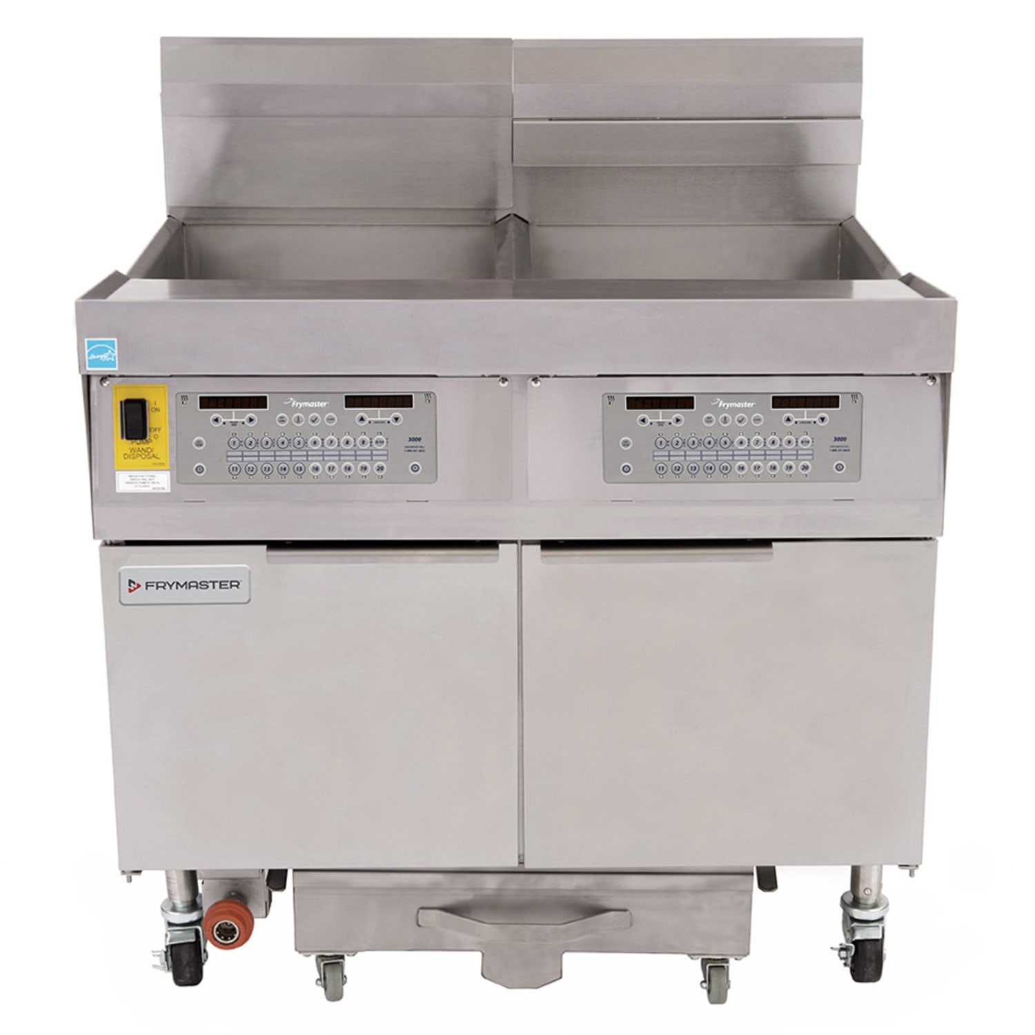 Frymaster FPLHD265 NG Decathlon Commercial Gas Fryer - Two 100 lb Vats, Floor Model, Natural Gas, Stainless Steel, Gas Type: NG, 120 V