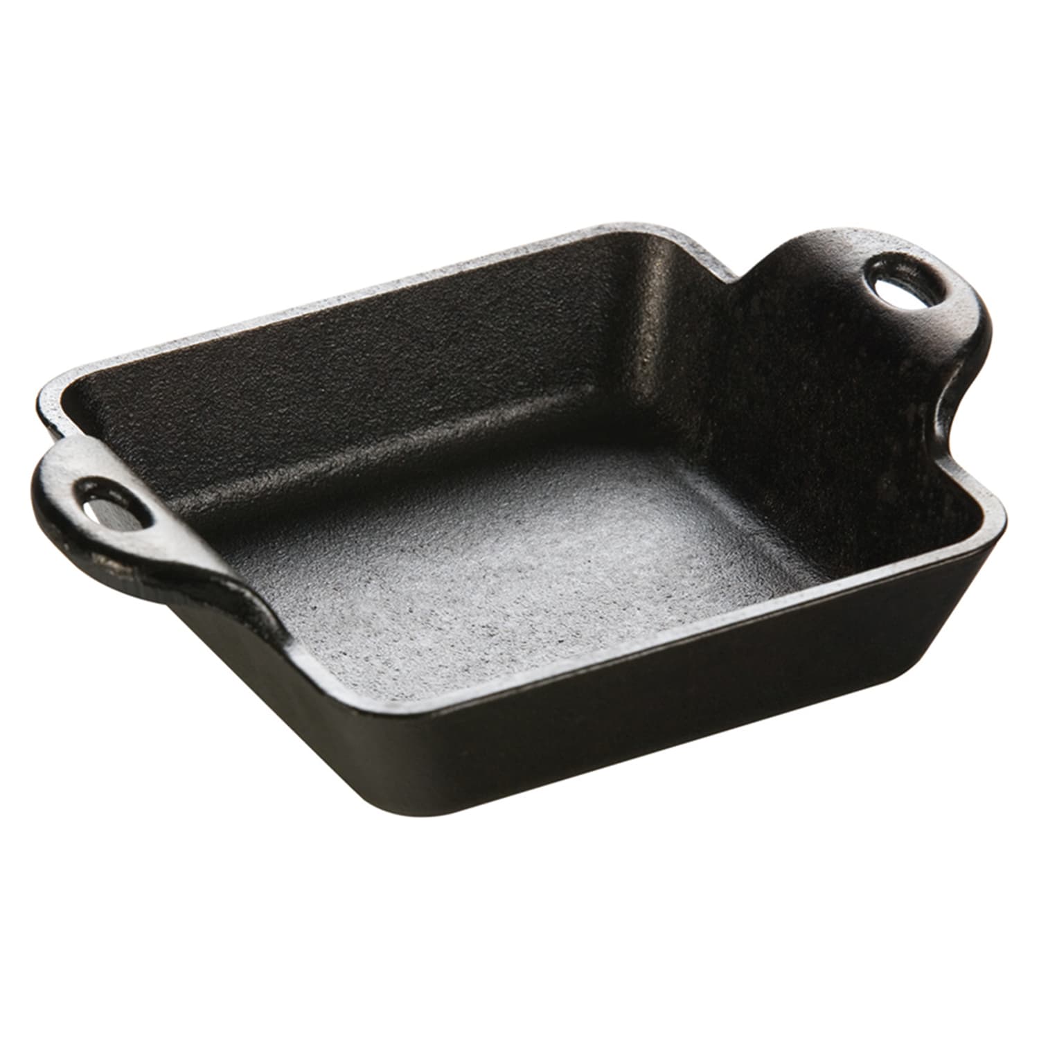 Lodge HMSS Square Mini Server w/ Handles, 10 oz, Cast Iron, Black