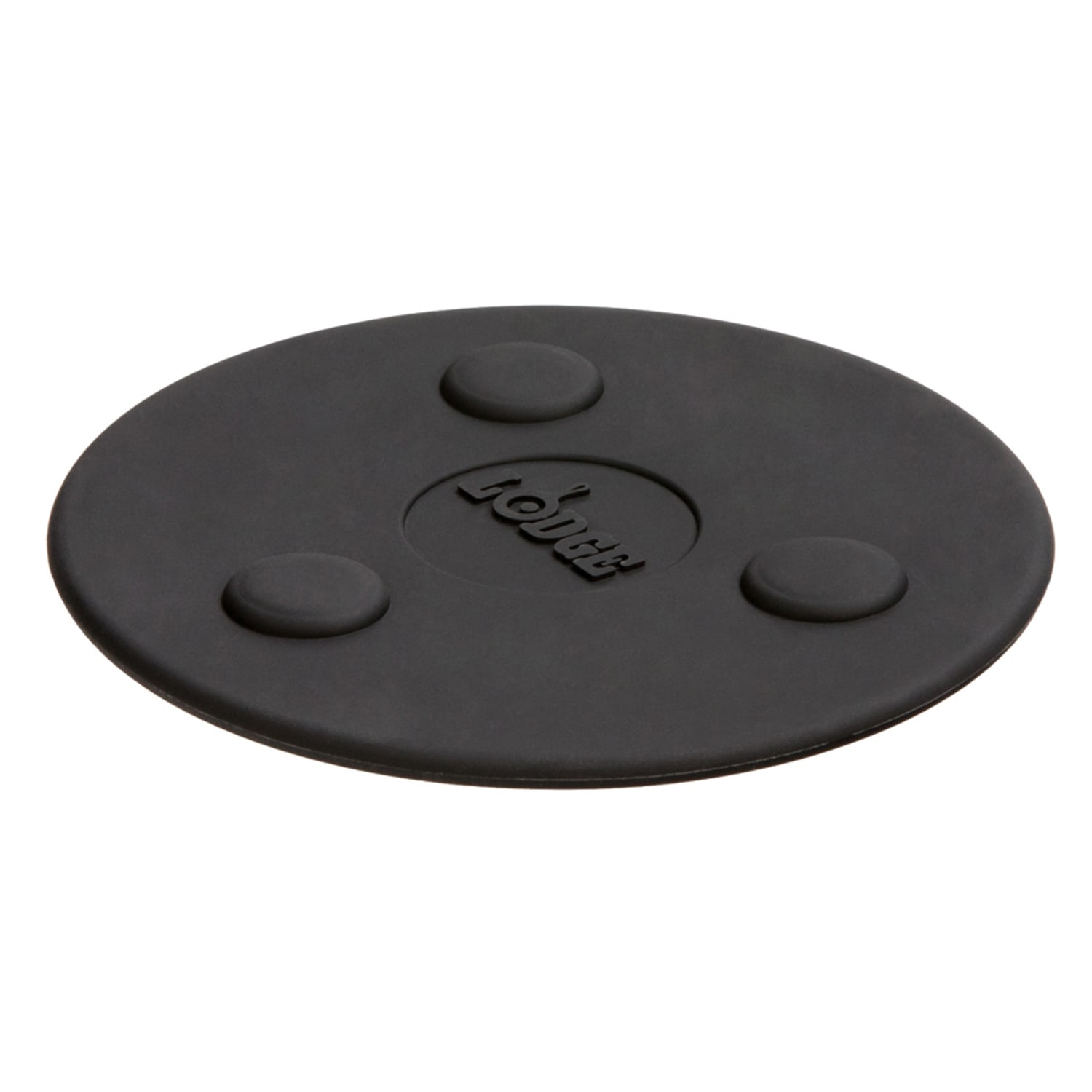 Lodge ASMMT 5 3/4 Magnetic Trivet, Heat Resistant to 450F, Silicone, Black