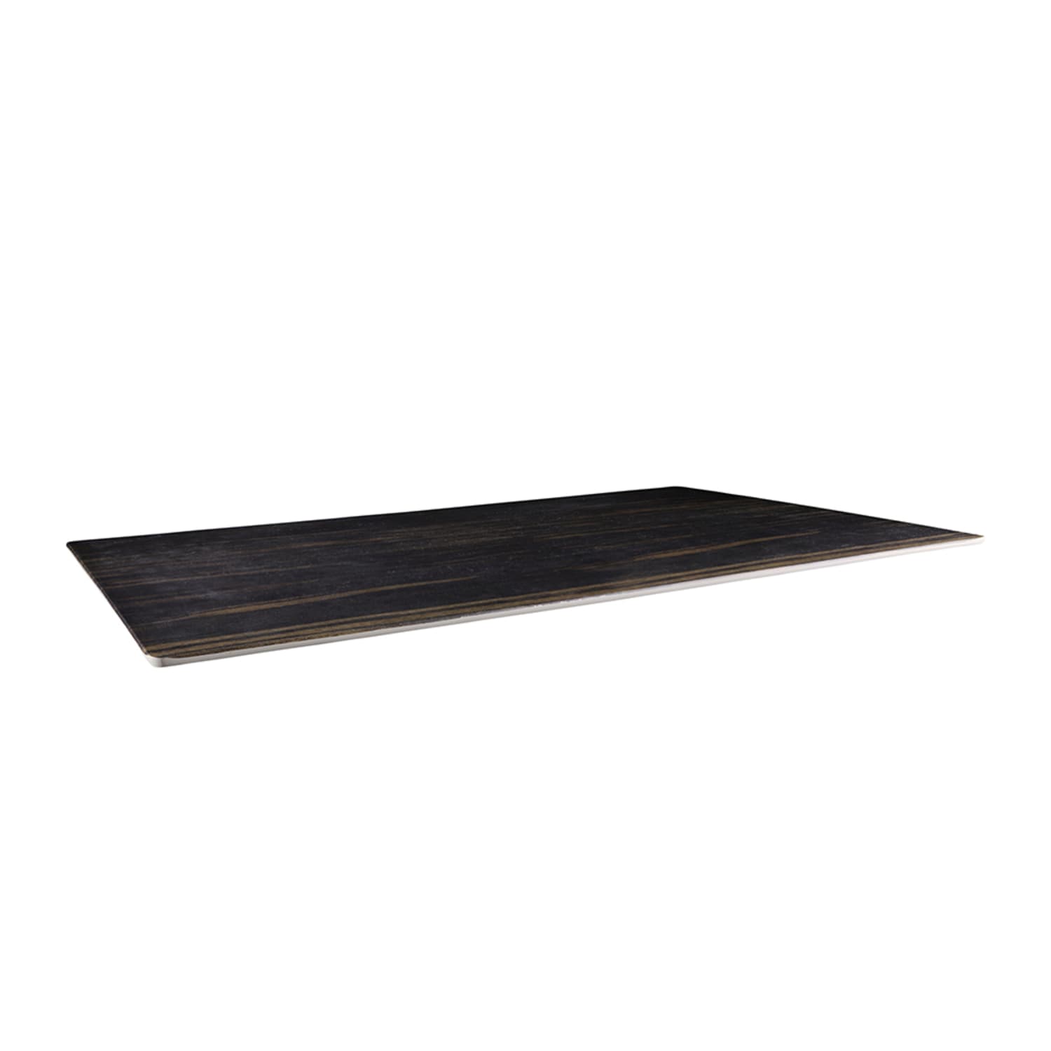Elite Global Solutions M2415-ZW Rectangular Fo Bwa Meta Riser - 24 x 15, Melamine, Faux Zebra, Black