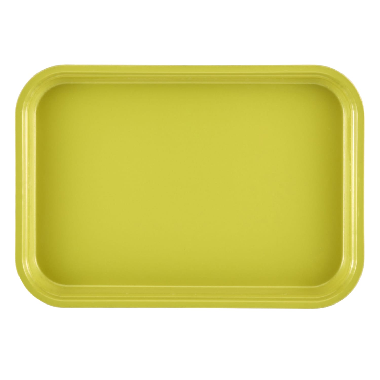 Cambro 1015MT145 Rectangular Market Display Tray - 10 1/8 x 15 x 3/4, Yellow, 2 Dozen