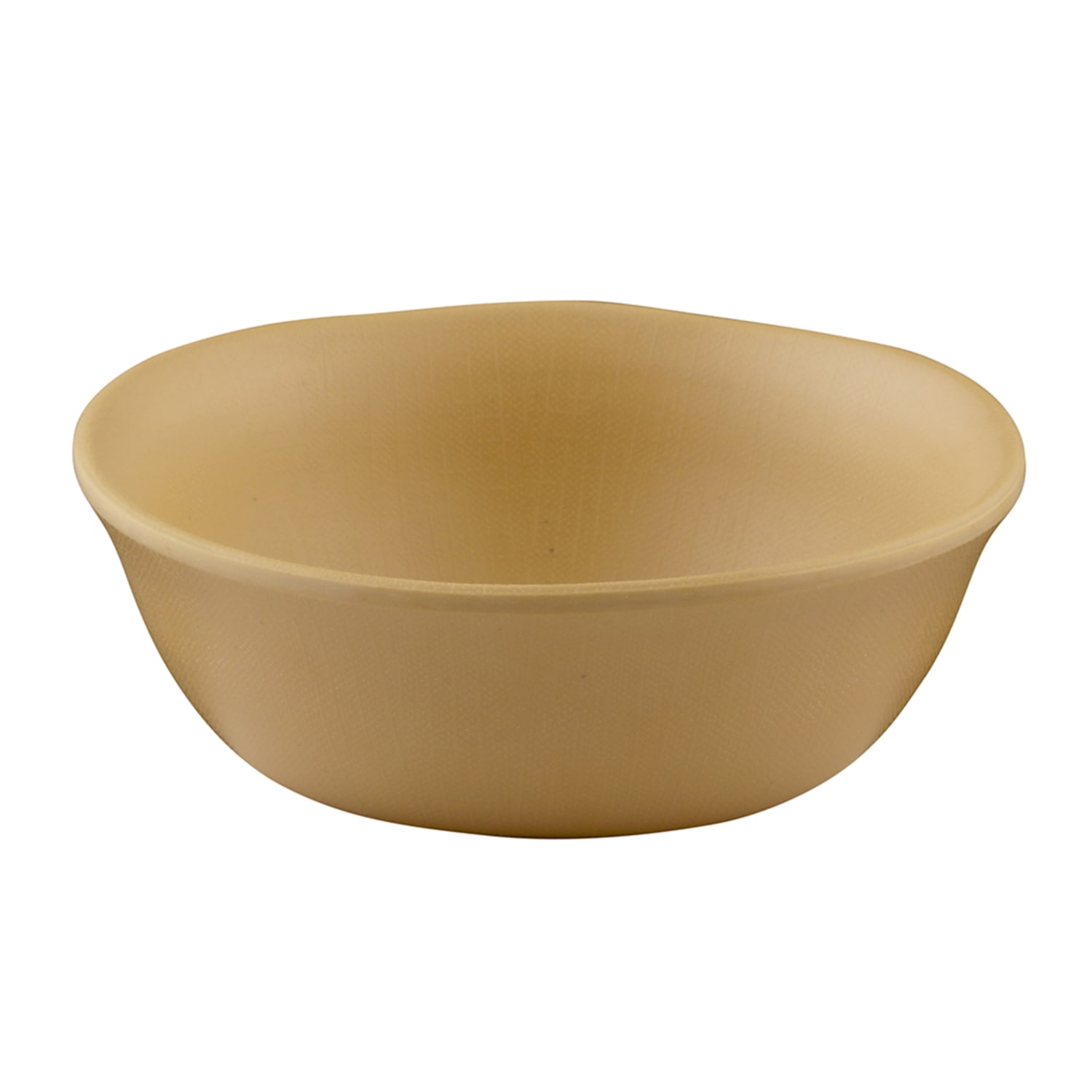 Elite Global Solutions ECO1015-RT 10 oz Round Melamine Bowl, Rattan, Rattan Beige, 5"" x 1 3/4"", Case of 6