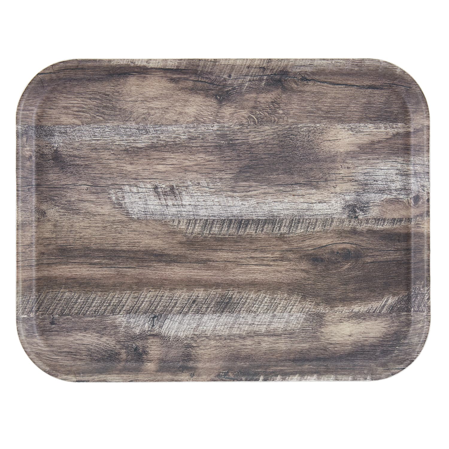 Cambro 1418DC825 Rectangular Serving Camtray - 14 x 18, Fiberglass, Dark Oak, Brown, 1 Dozen