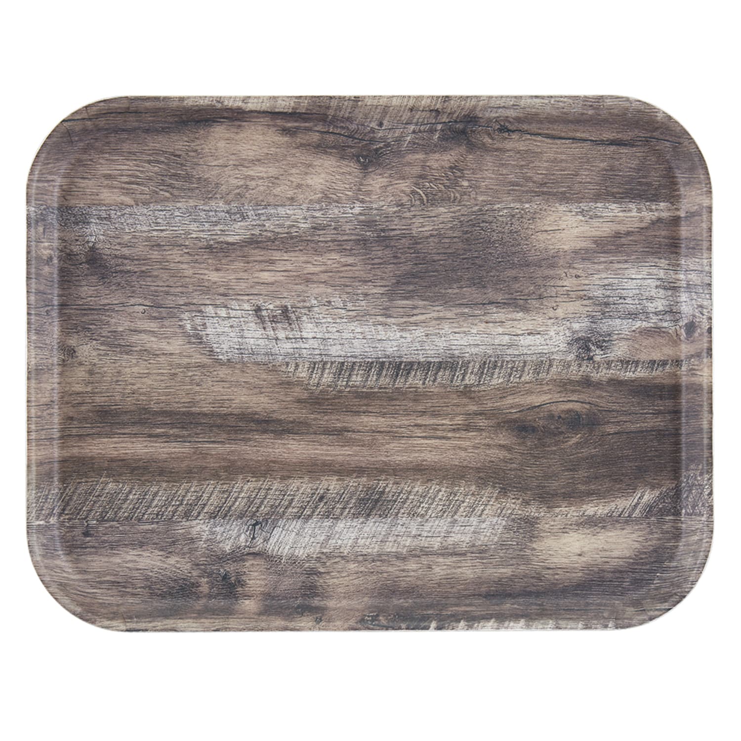 Cambro 1418DCET825 Rectangular Serving EpicTread Camtray - 14 x 18, Fiberglass, Dark Oak, Brown, 1 Dozen