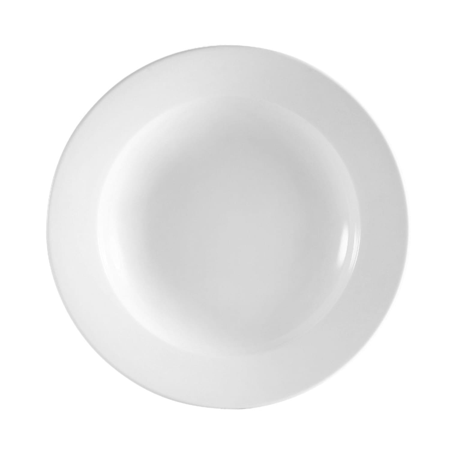 CAC UVS-120 22 oz Round Universal Pasta Bowl - Porcelain, Super White