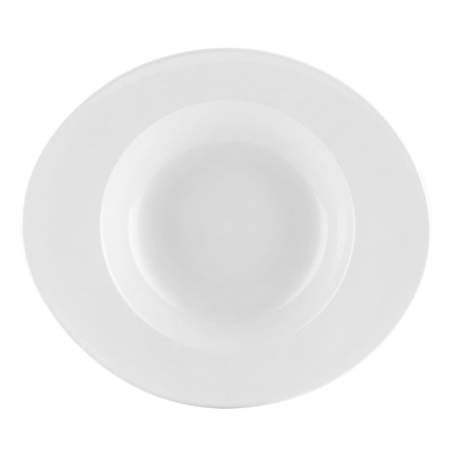 CAC UVS-OV120 23 oz Oval Universal Pasta Bowl - Porcelain, Super White