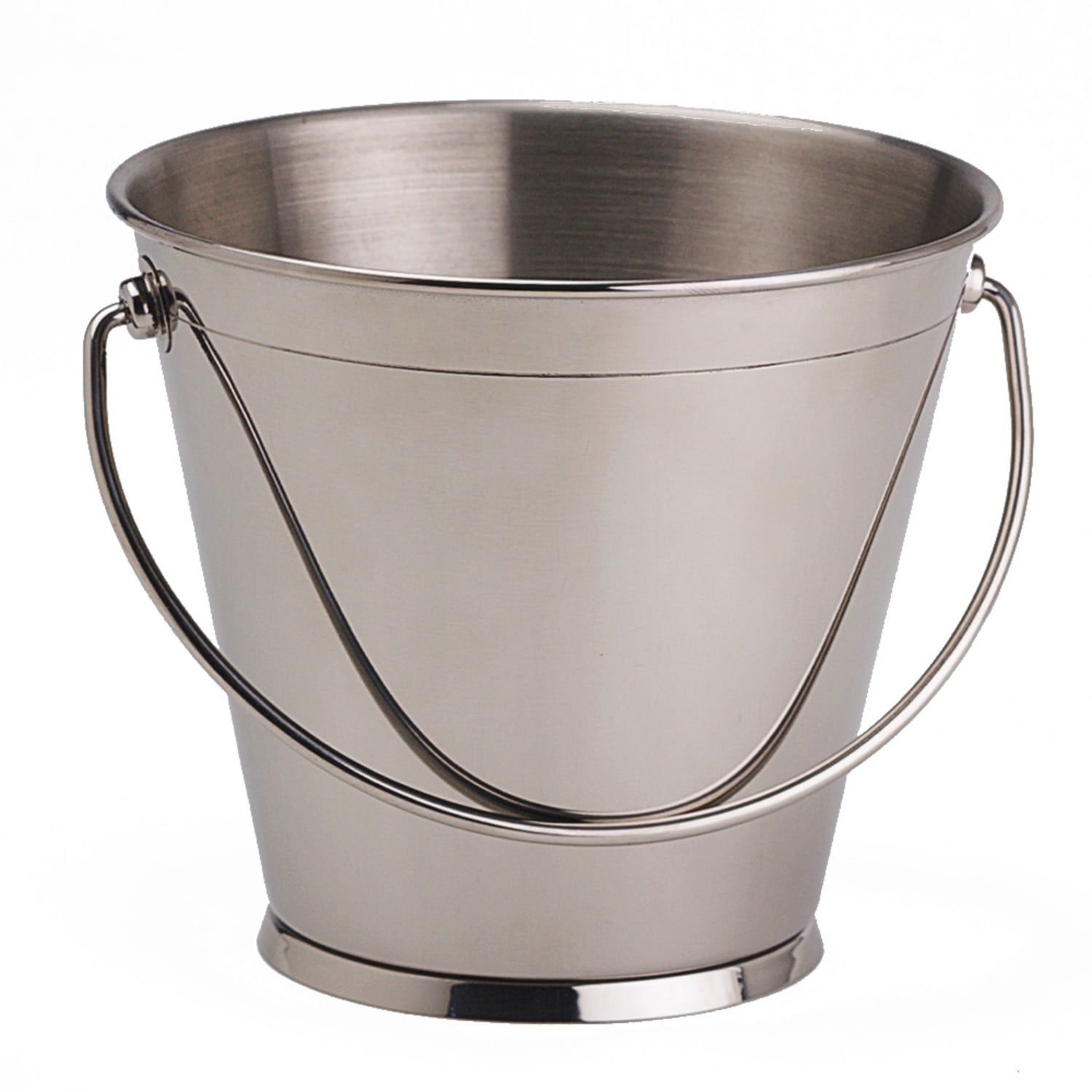 GET 4-80822 64 1/4 oz Serving Pail w/ Handle, Stainless Steel, Case of 12