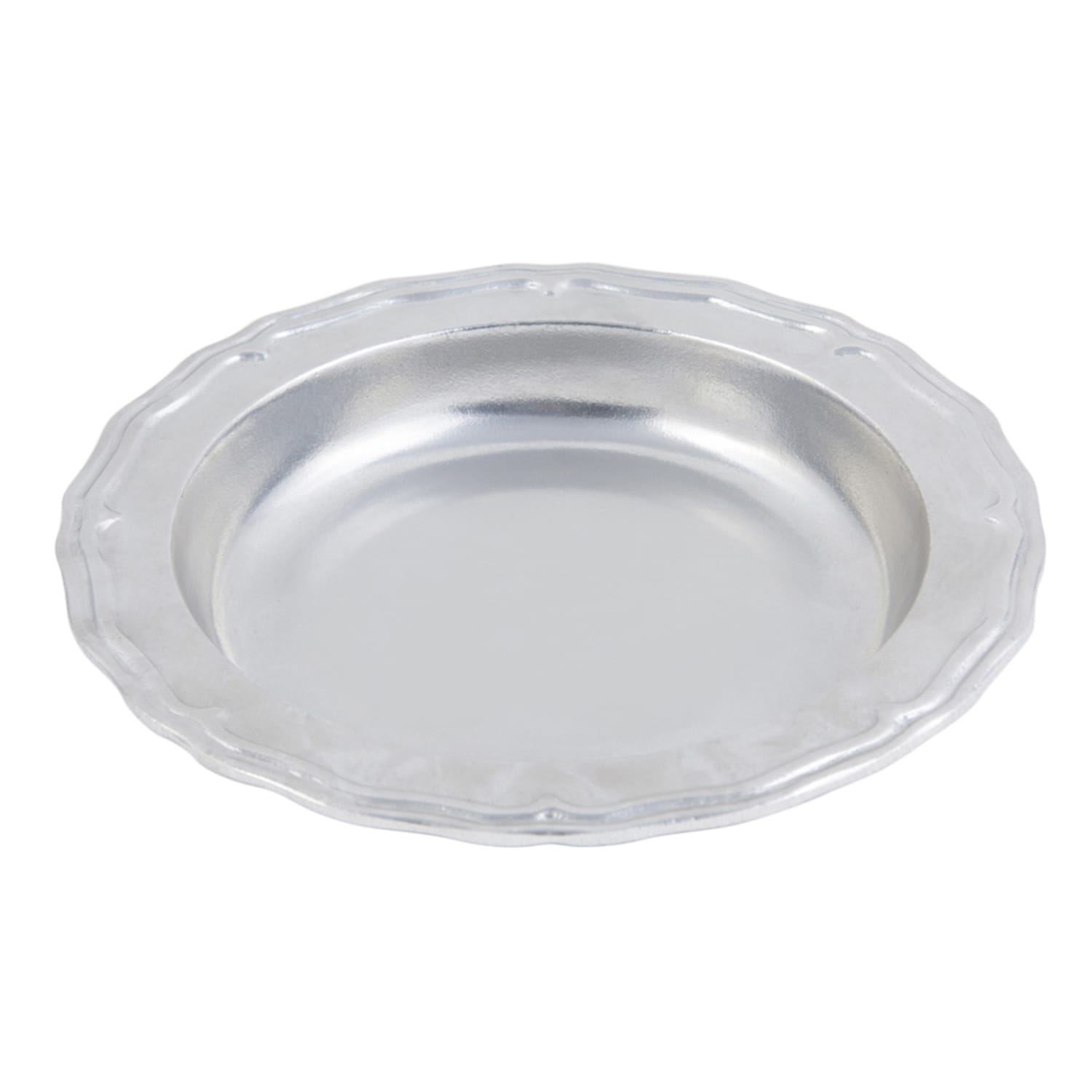 Bon Chef 1035 10 3/4 Round Serving Bowl w/ 30 oz Capacity, Aluminum w/ Pewter Glo, Silver