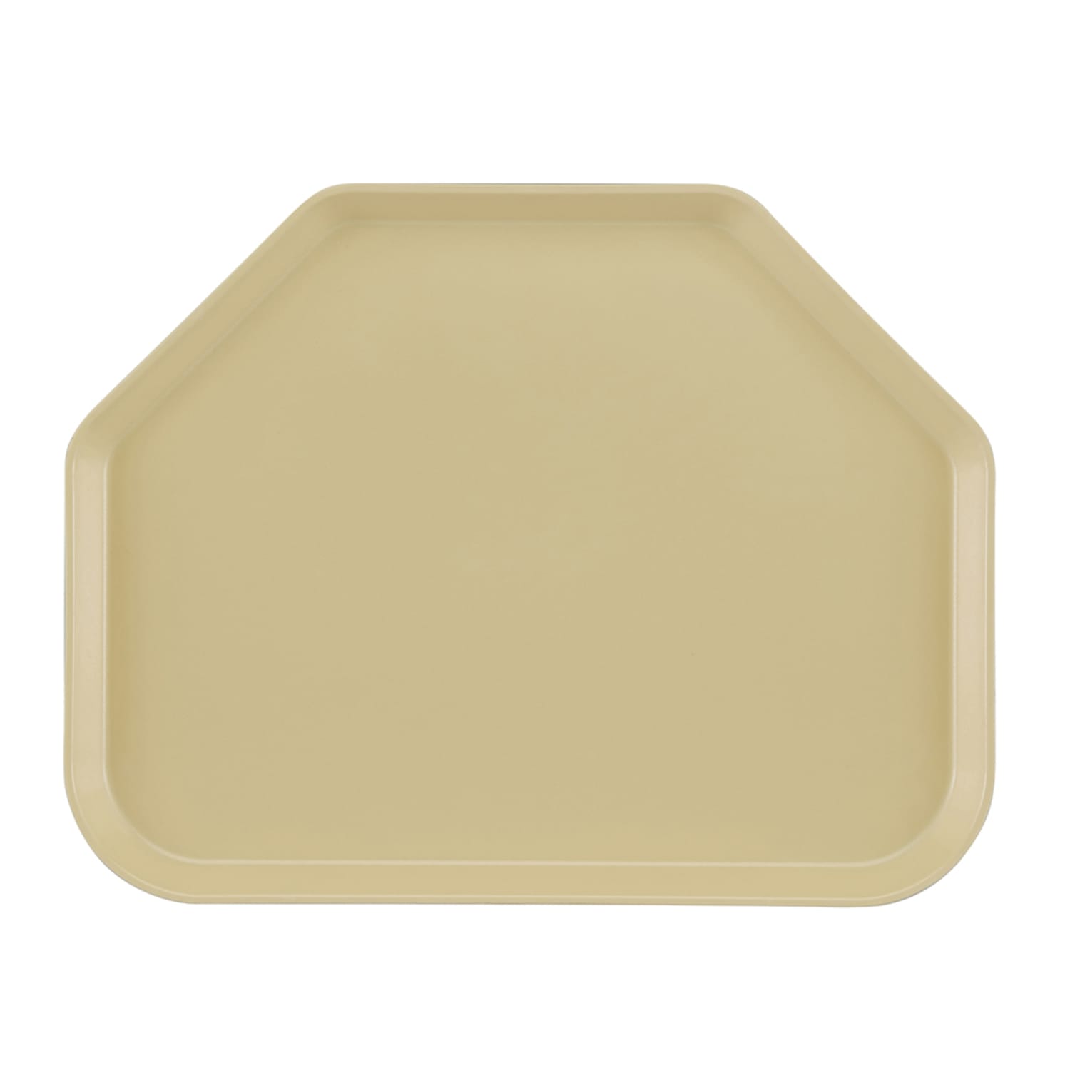 Cambro 1520TR537 Fiberglass Camtray Cafeteria Tray - 19 1/2L x 14 1/2W, Cameo Yellow, 1 Dozen