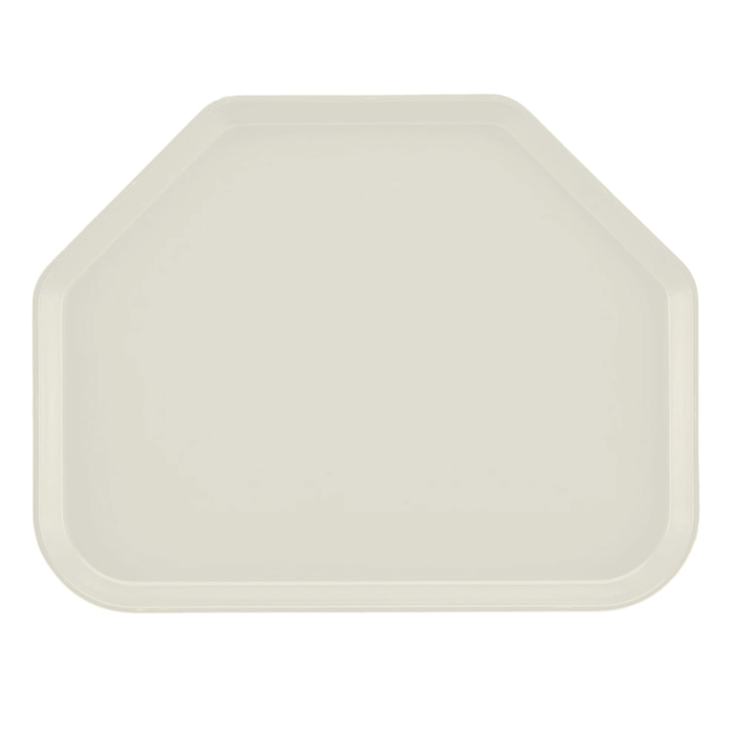 Cambro 1520TR538 Fiberglass Camtray Cafeteria Tray - 19 1/2L x 14 1/2W, Cottage White, 1 Dozen