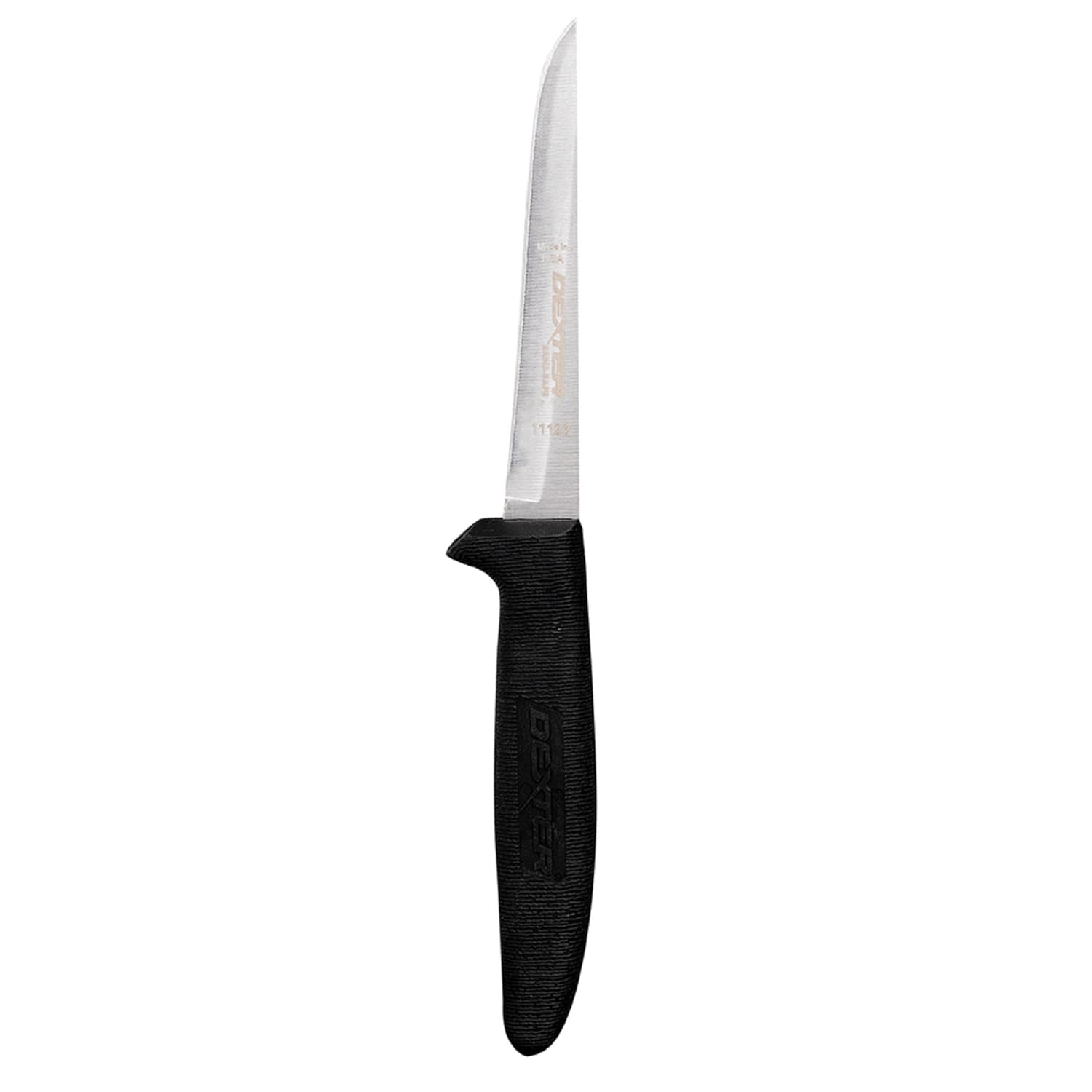 Dexter Russell P154HG 4 1/2 Boning Knife w/ Soft Black Rubber Handle, High Carbon Steel, High-Carbon Steel Blade