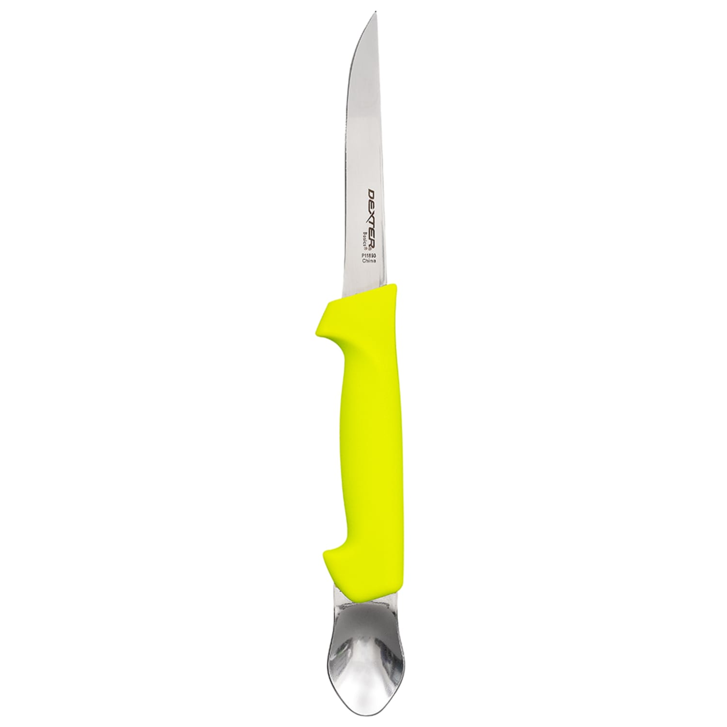 Dexter Russell P11893 5 Cut & Gut Knife w/ Polypropylene Yellow Handle, Carbon Steel, High-Carbon Steel, 5""