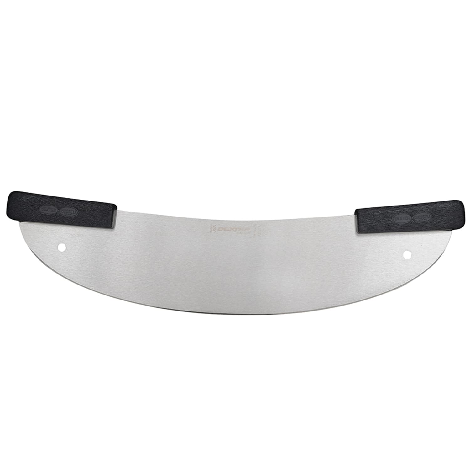 Dexter Russell PR180-20 SANI-SAFE 20 Pizza Knife w/ Black Plastic Handles, Carbon Steel, Stainless Steel, Black Polypropylene Handles