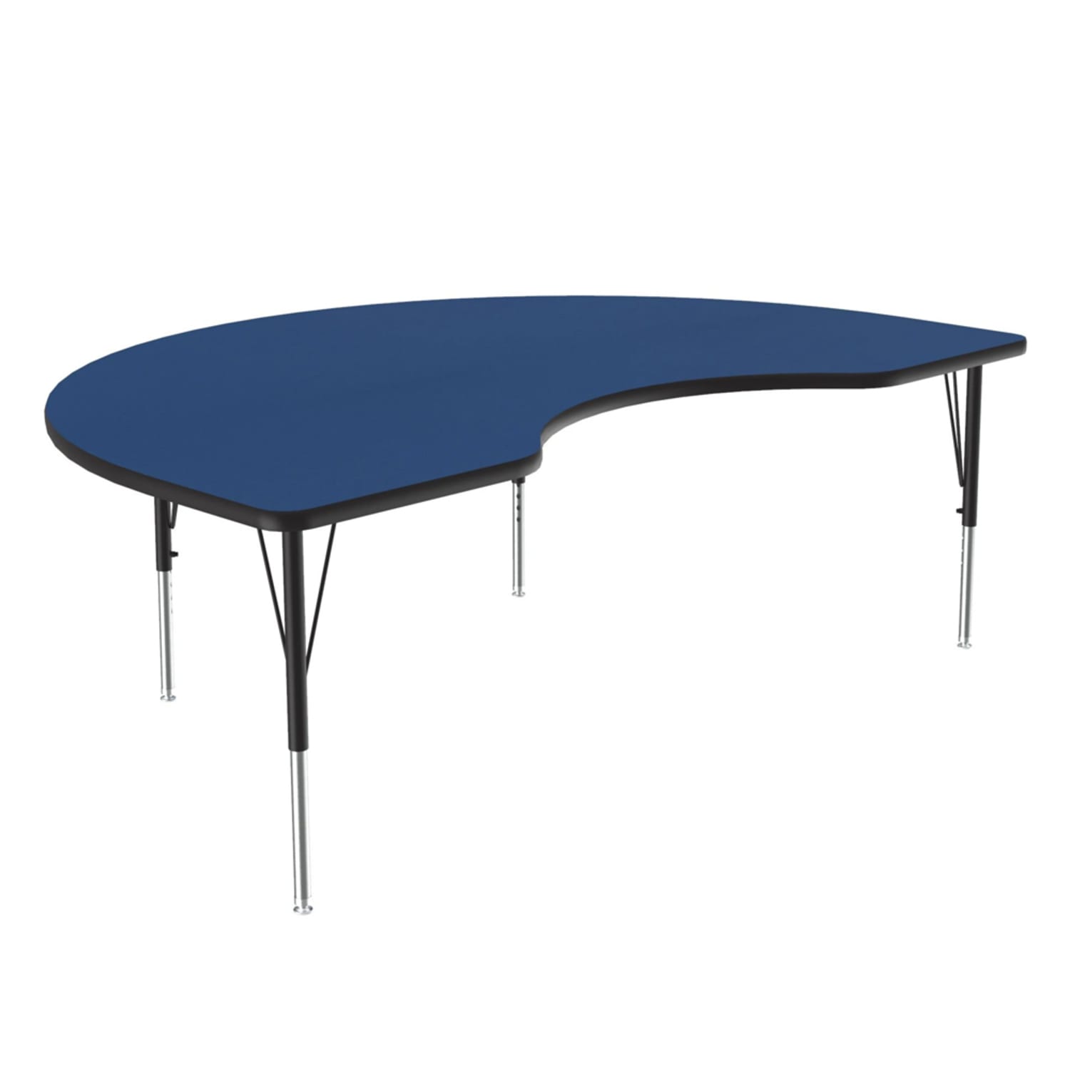 Correll A4872-KID-37-09-09 Activity Table w/ 1 1/4 High Pressure Top, 72W x 48D, Blue