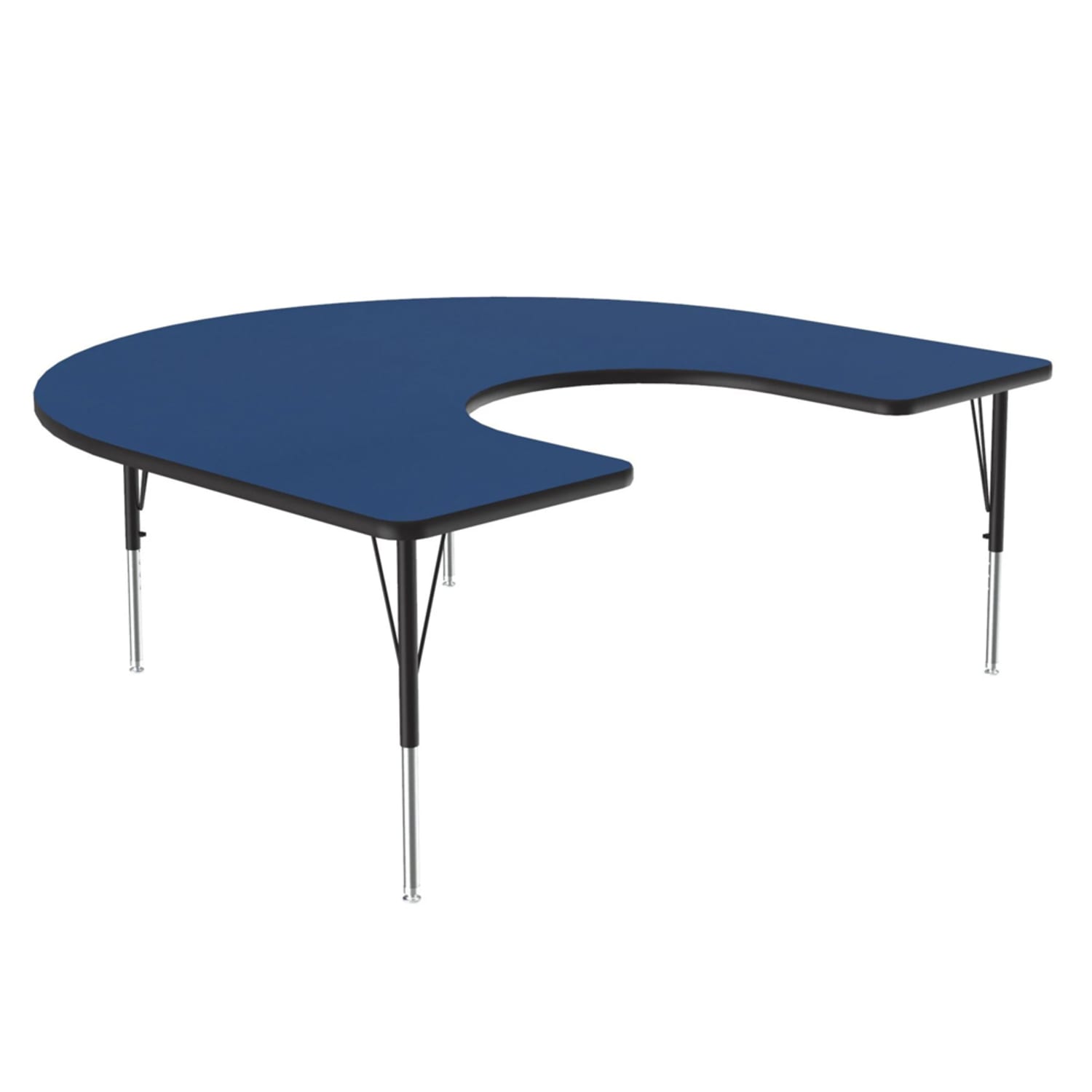Correll A6066-HOR-37-09-09 Activity Table w/ 1 1/4 High Pressure Top, 66W x 60D, Blue