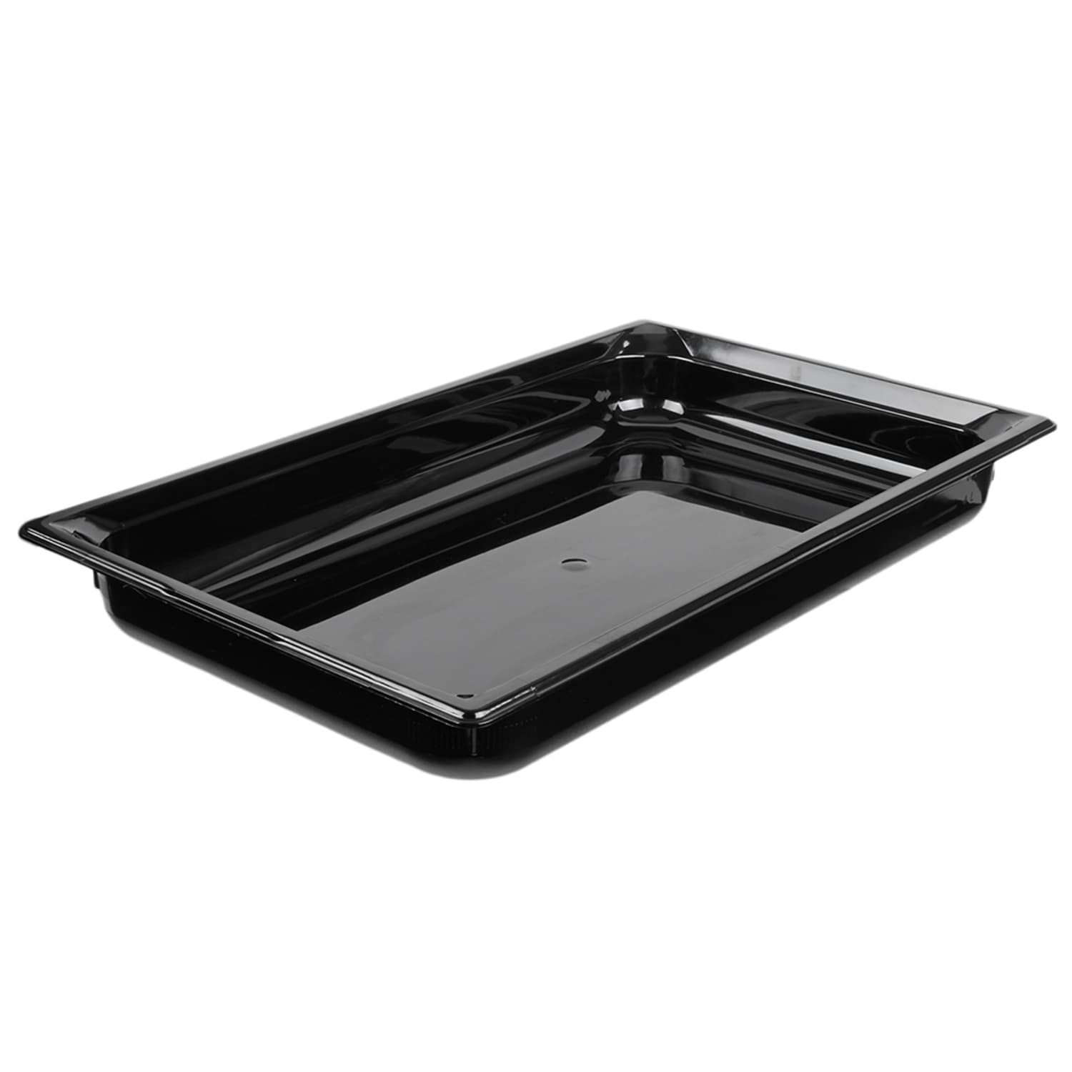 Vollrath 9002420 2 1/2D Full Size High Temp Food Pan, Plastic, 2.5"" Deep, Black, Pack of 6
