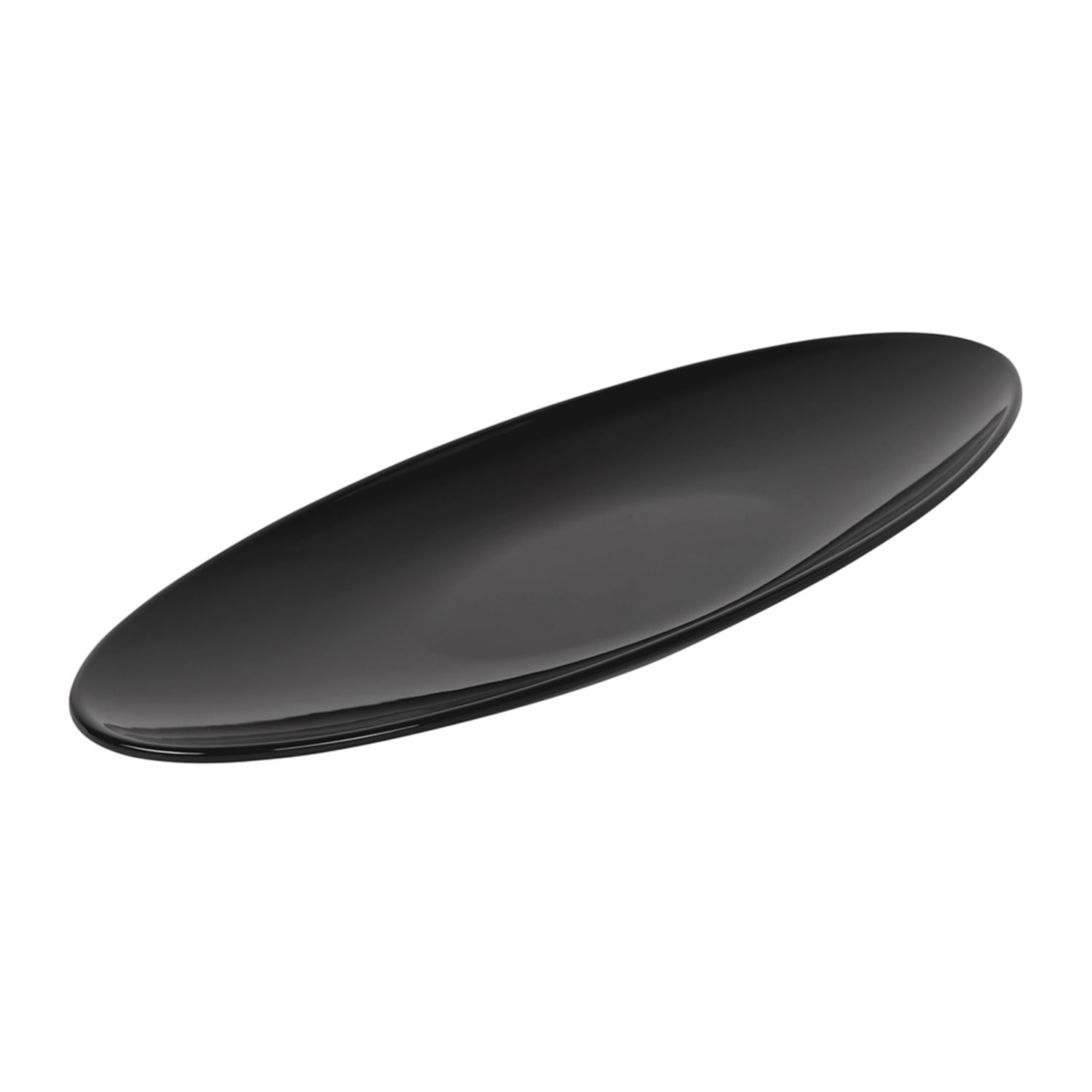 Elite Global Solutions M249SP-B 24 x 9 Oval Moderne Salmon Platter - Melamine, Black