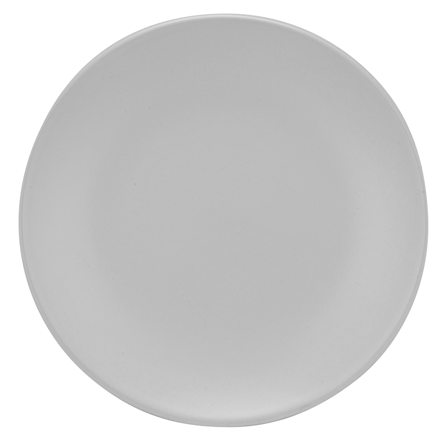 10 Strawberry Street WM-4-WHT 7 3/4 Round Wazee Matte Salad Plate - Stoneware, White, Pack of 6