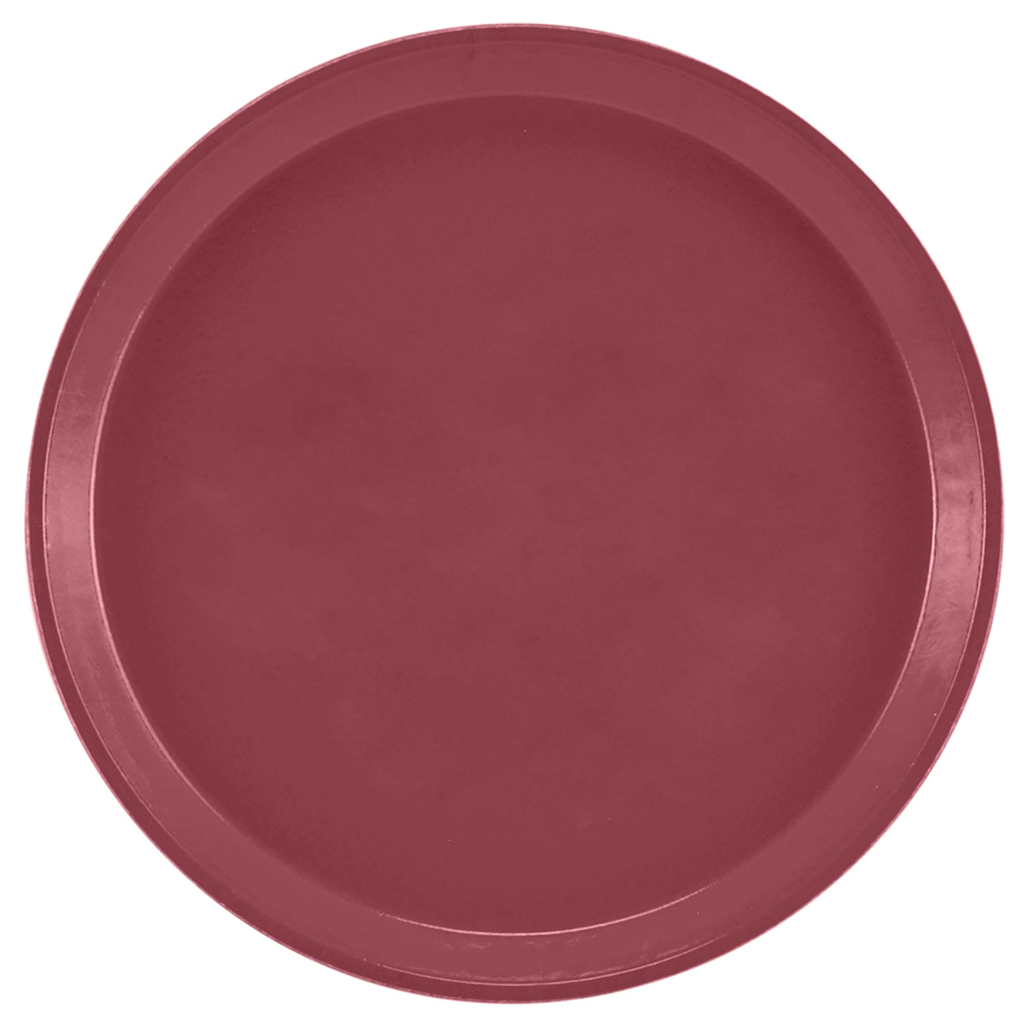 Cambro 1400410 14 Round Serving Camtray - Fiberglass, Raspberry Cream, Red, Case of 12