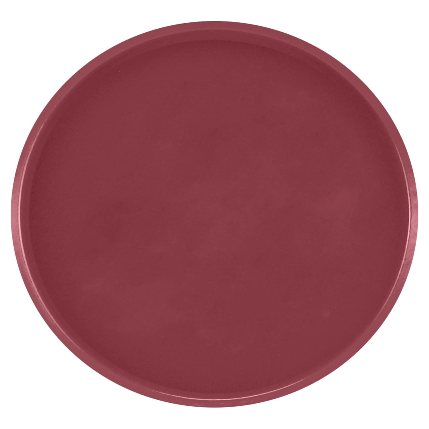 Cambro 1950410 19 1/2 Round Serving Camtray - Low-Profile, Fiberglass, Raspberry Cream, Red, Case of 12