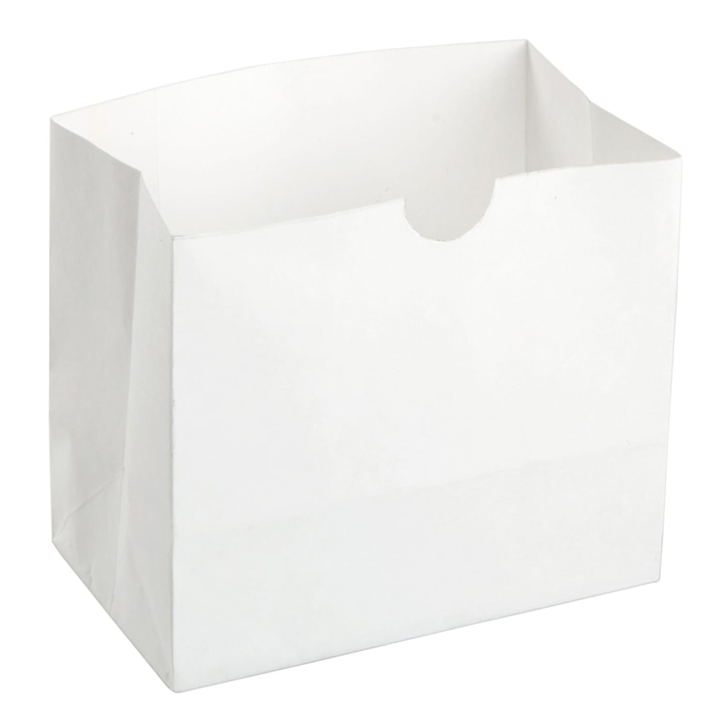 American Metalcraft SBW4 Mini Disposable Snack Bag - 4 1/4L x 2 1/2W x 3 3/4H, White, Grease Resistant, Pack of 250