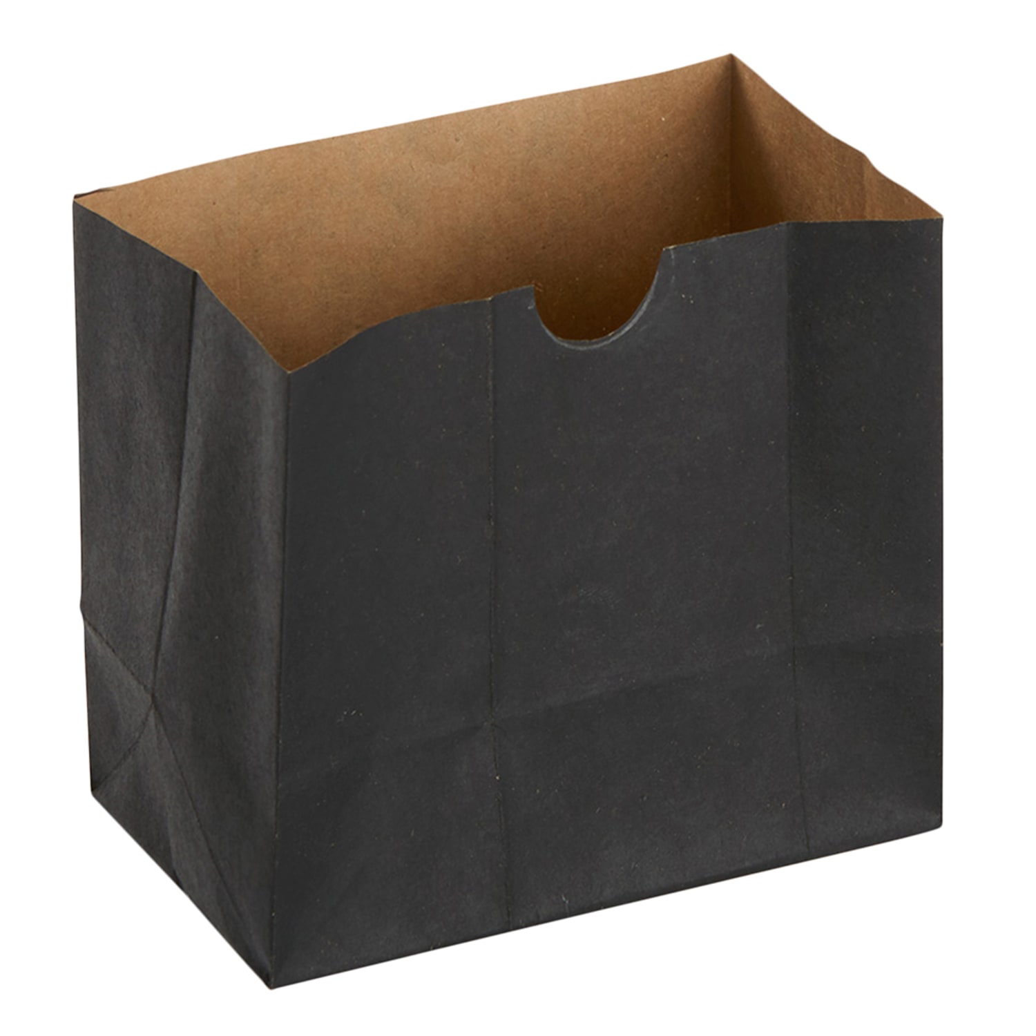 American Metalcraft SBB4 Mini Disposable Snack Bag - 4 1/4L x 2 1/2W x 3 3/4H, Black, Grease Resistant, Pack of 250