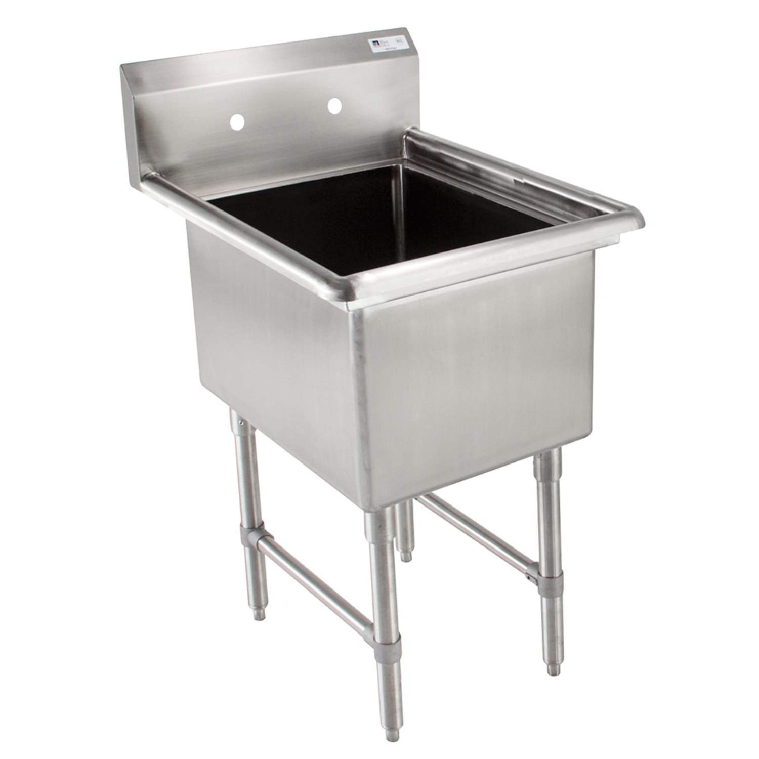 John Boos 1B18244 23 1 Compartment Sink w/ 18L x 24W Bowl, 14 Deep, Stainless Steel